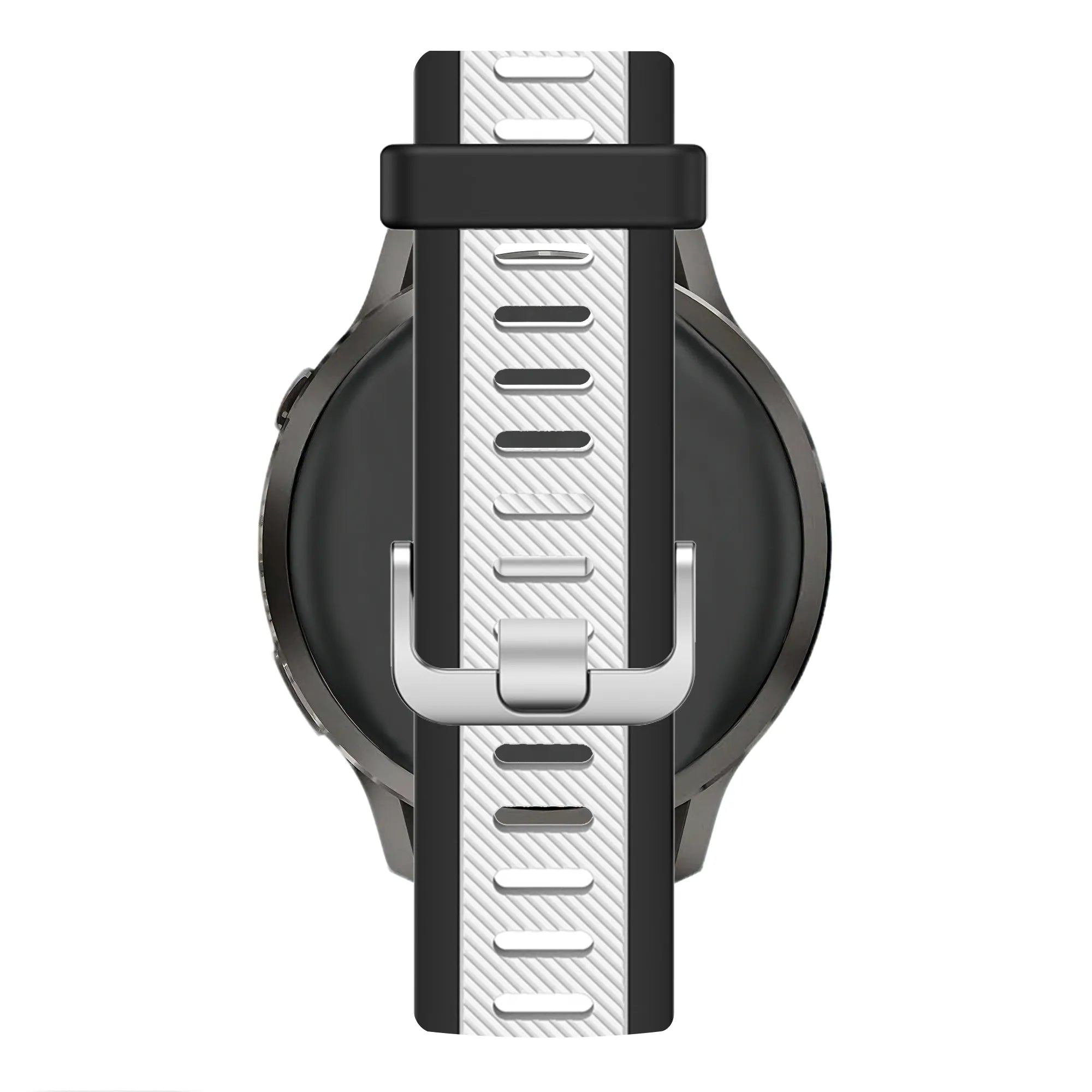 Bandz Bracelet dual sport avec boucle Garmin Approach S42 (noir/blanc)