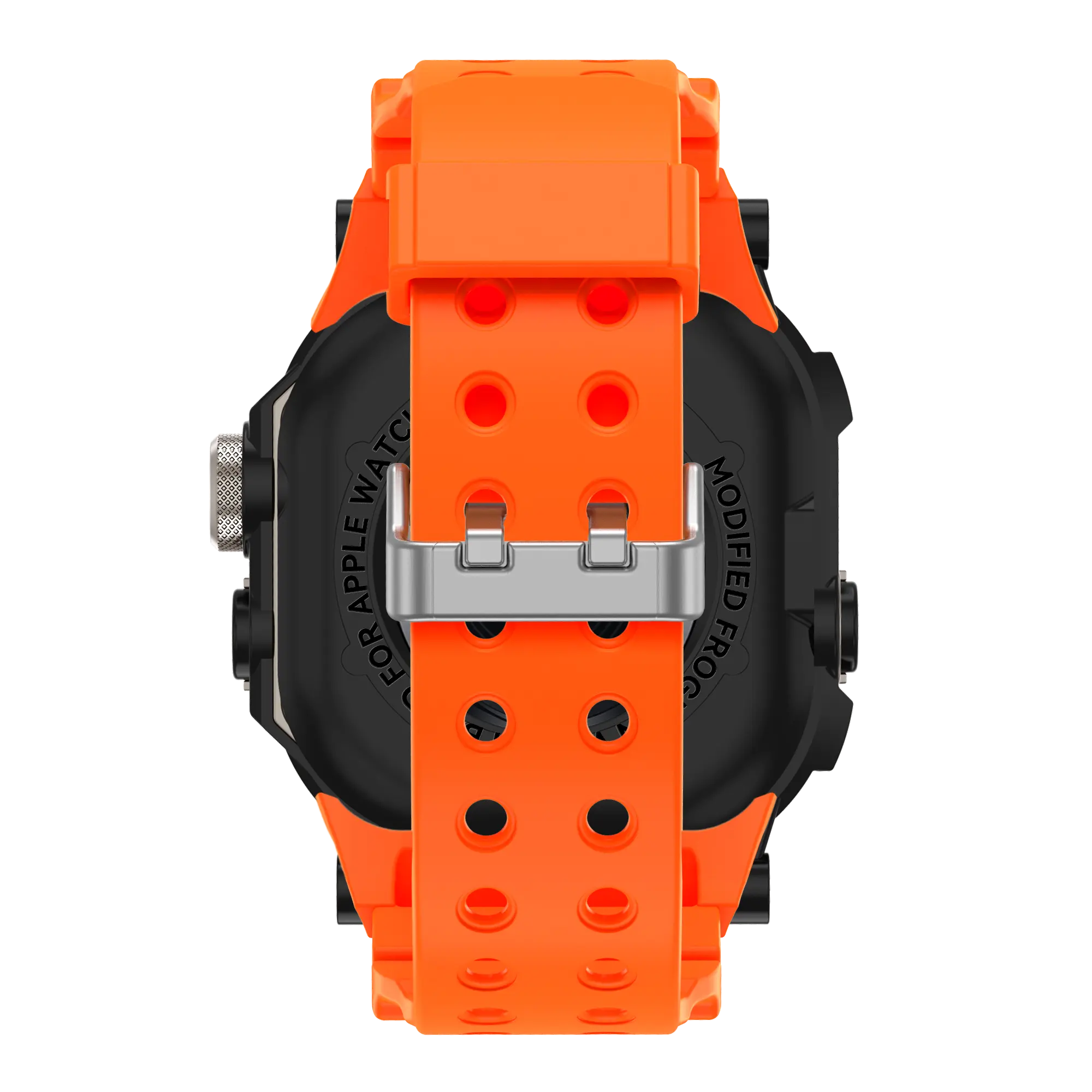 Bandz Bracelet TPU avec coque Apple Watch Ultra (orange avec titane)
