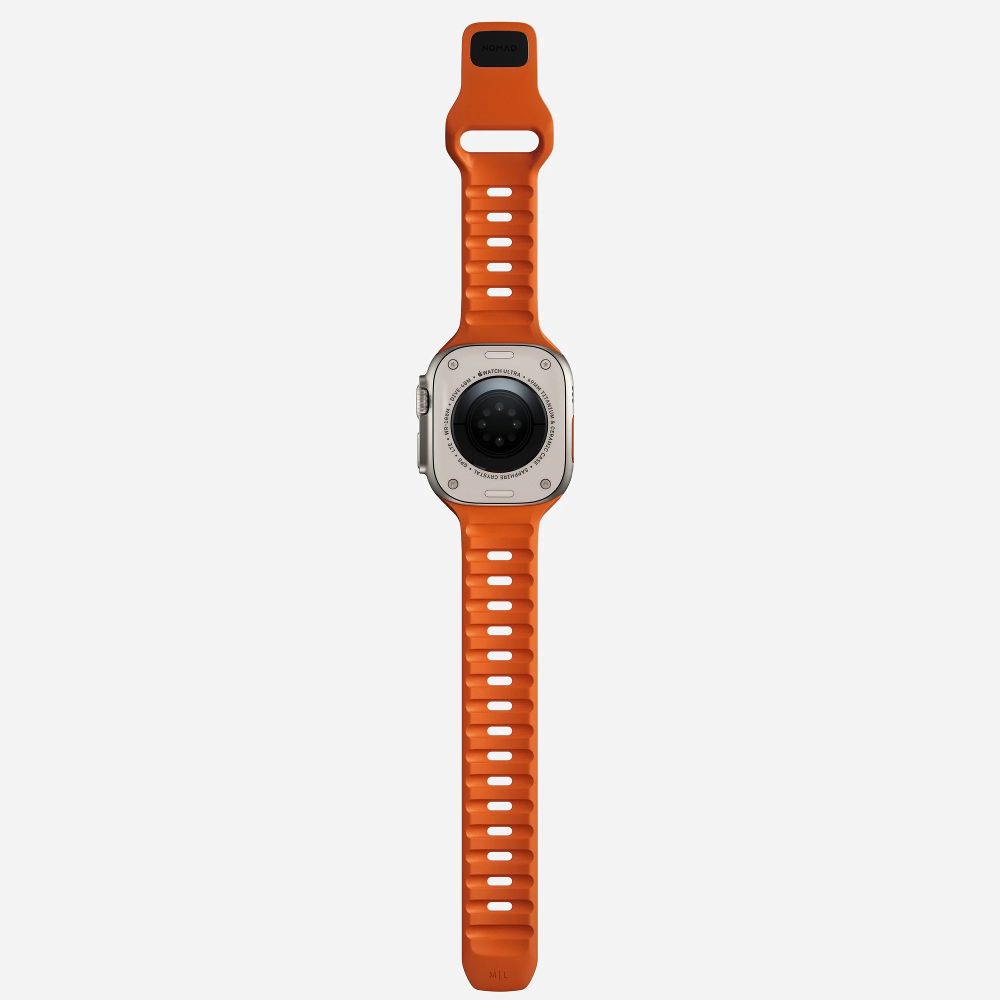 Nomad Bracelet silicone sport Apple Watch (ultra orange)