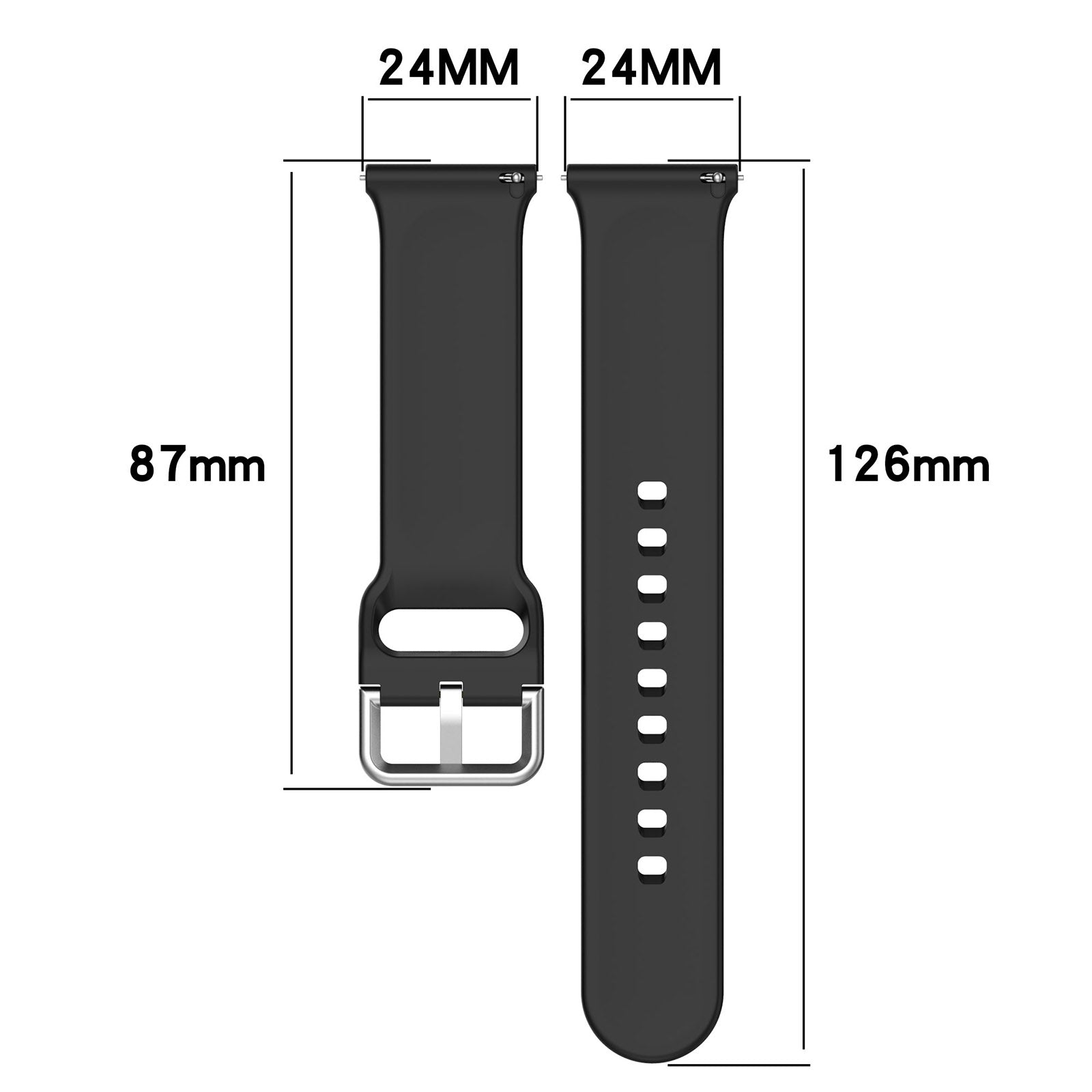 Nomad Bracelet silicone avec boucle Coros (bleu foncé)