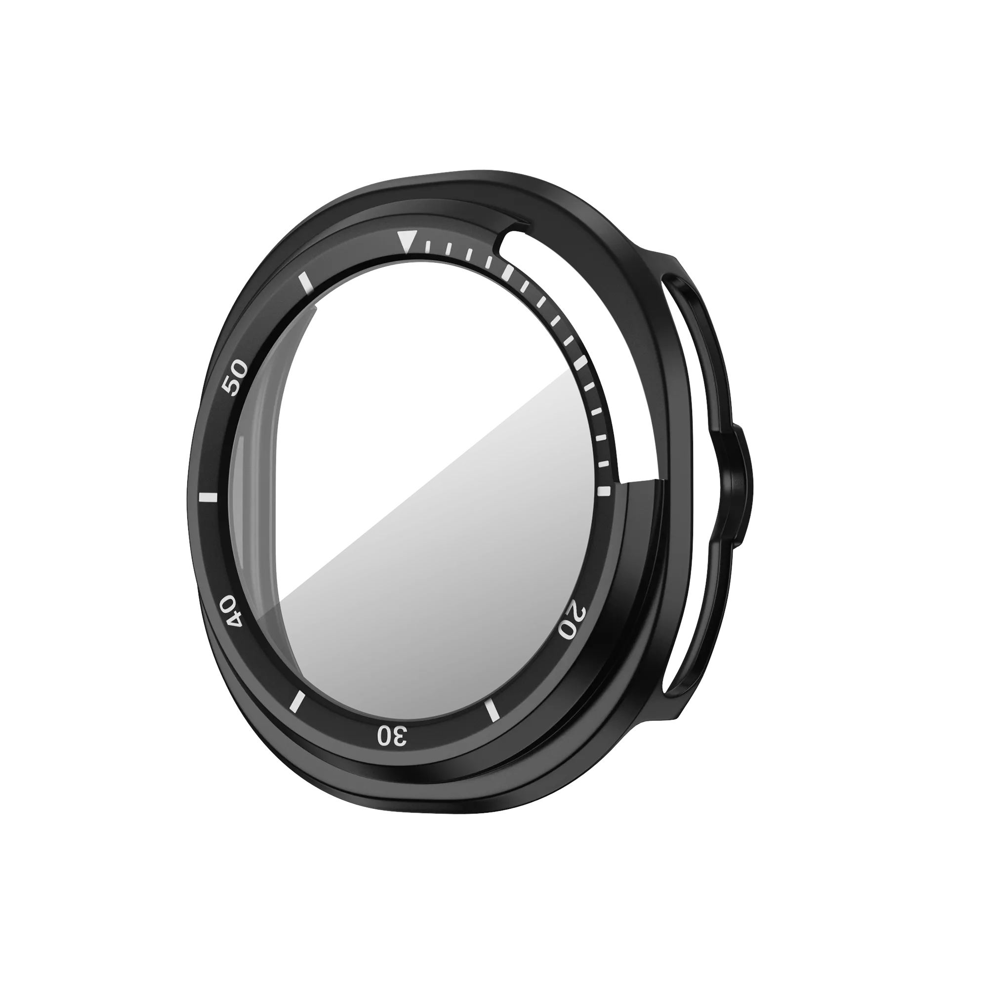 Bandz Coque Bezel avec verre Samsung Galaxy Watch 8 Classic (noir/blanc)
