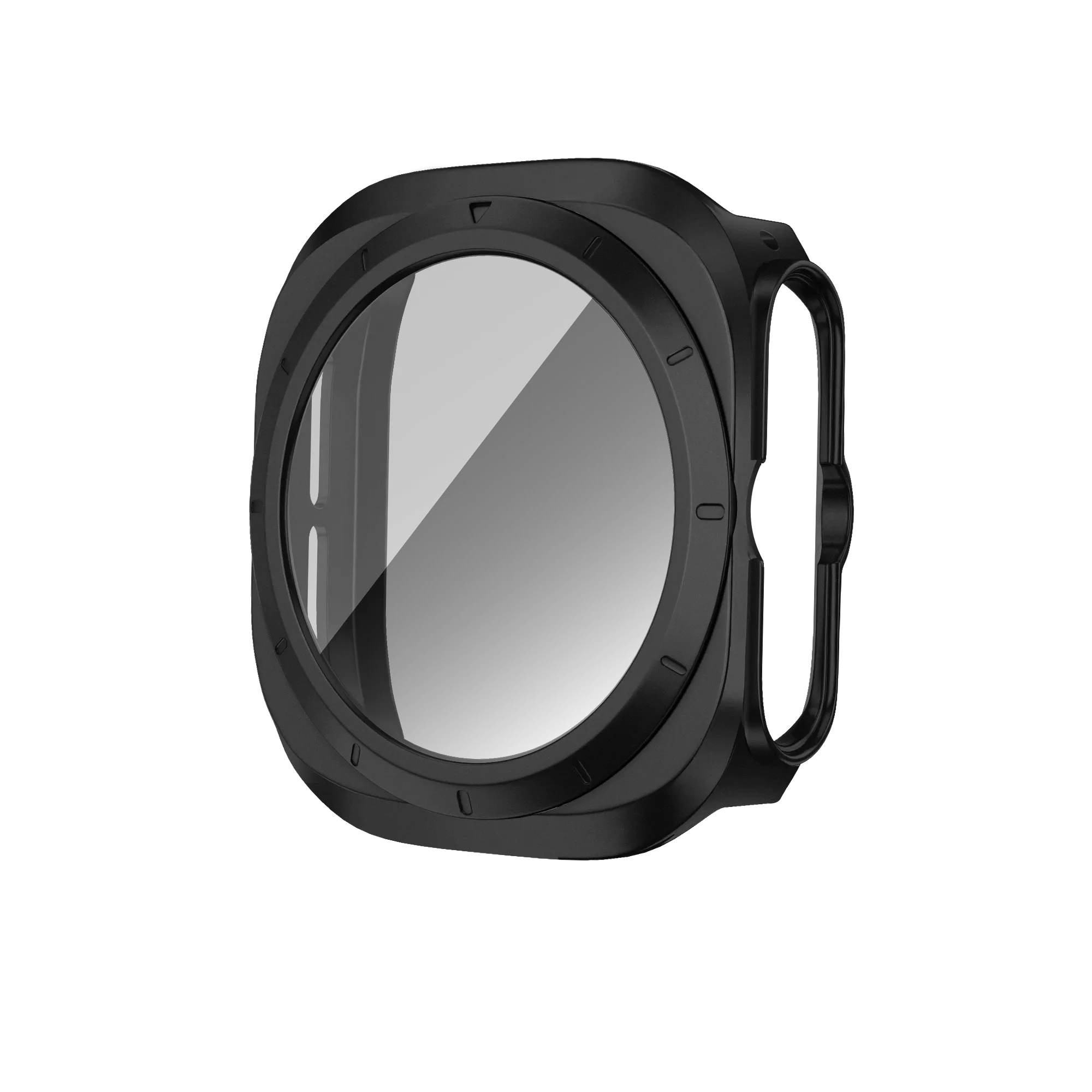 Bandz Samsung Galaxy Watch Ultra PC Case with Glass (Black)