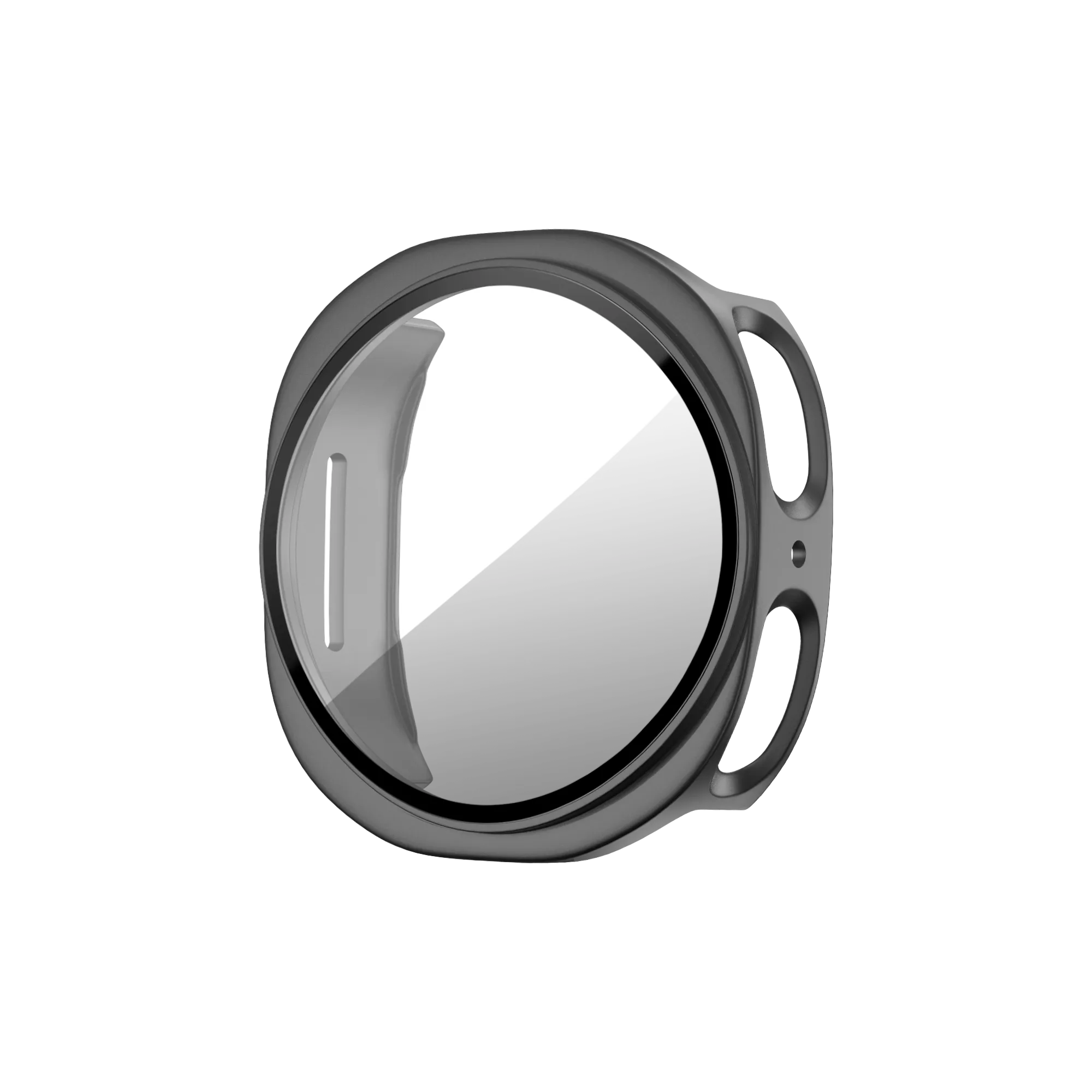 Bandz Coque PC avec verre Samsung Galaxy Watch 8 / 9 - 44mm (gris titane)