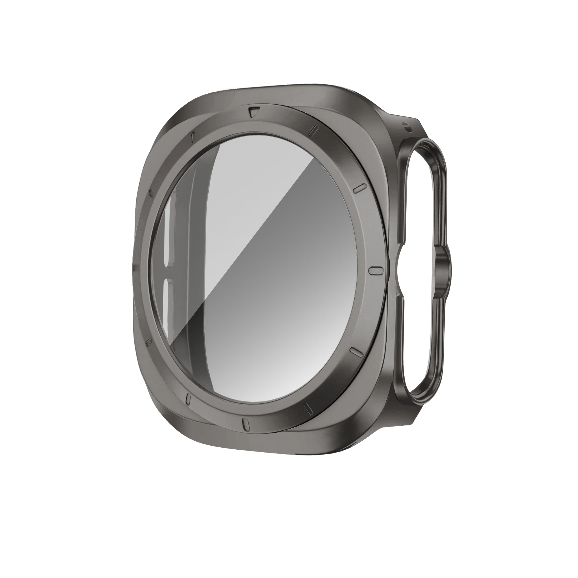 Bandz Coque PC avec verre Samsung Galaxy Watch Ultra (gris titane)