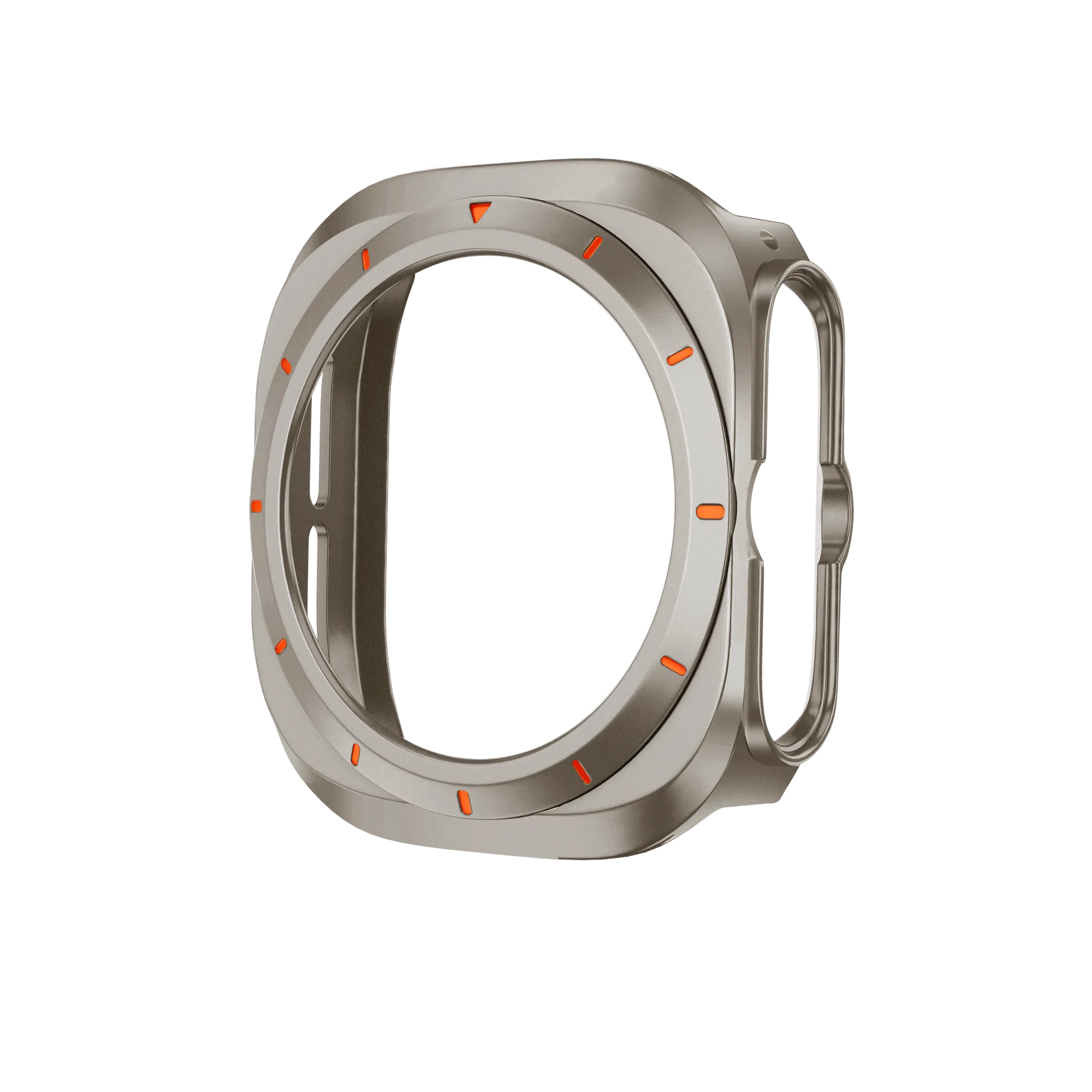 Bandz Coque PC bisel Samsung Galaxy Watch Ultra (titane /orange)