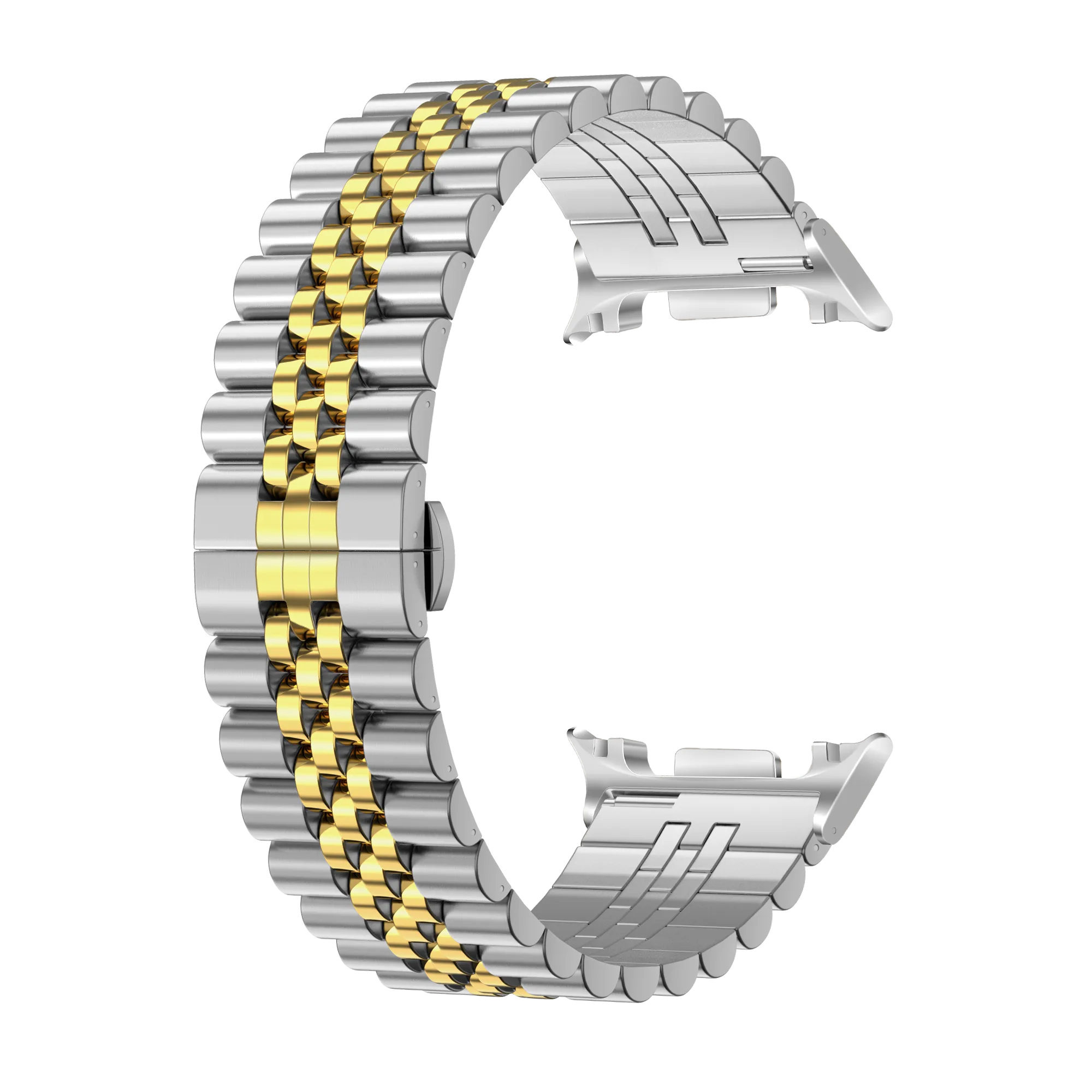 Bracelet acier 'Jubilee' Samsung Galaxy Watch 9 - 44mm (argent/or)