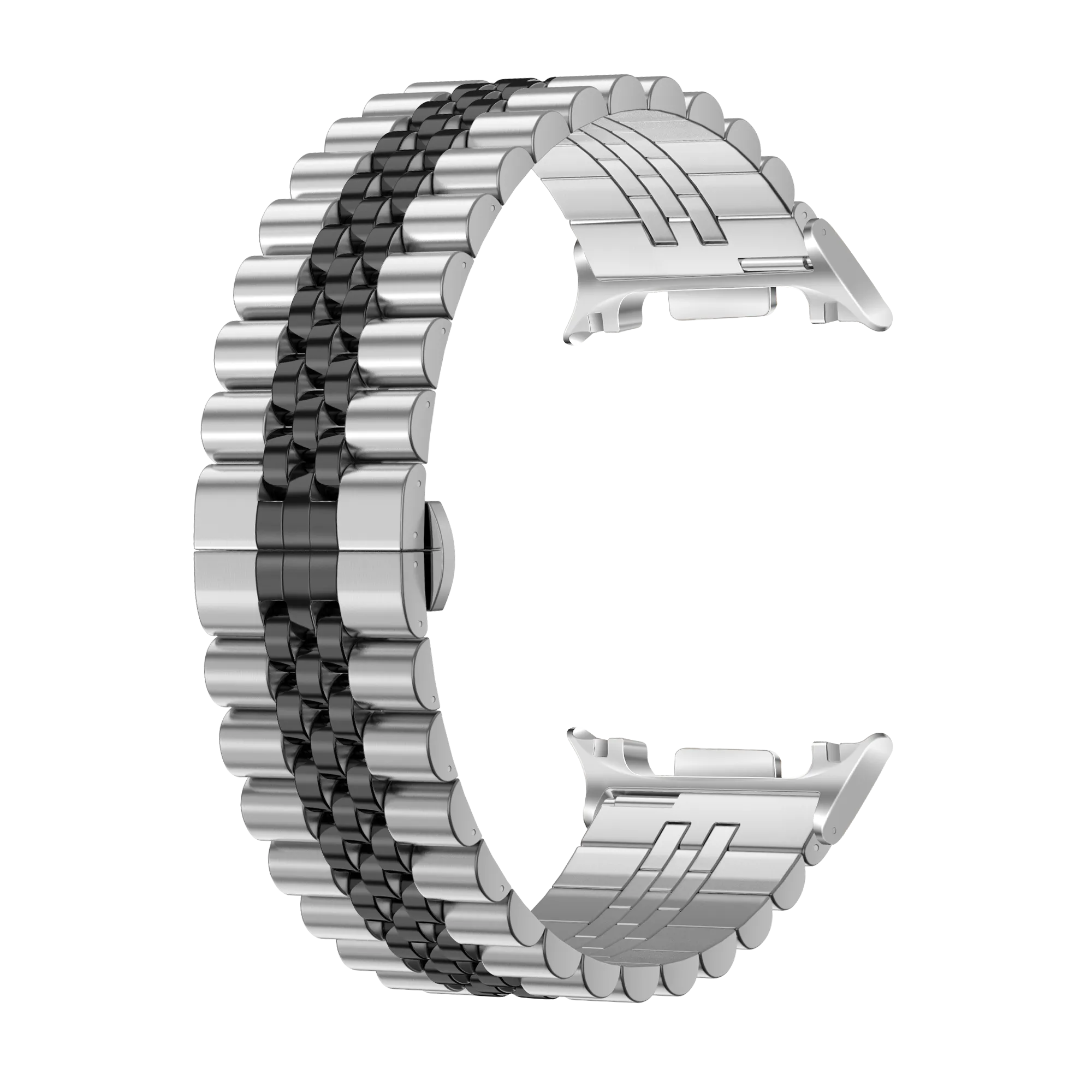 Bracelet acier 'Jubilee' Samsung Galaxy Watch 9 - 44mm (argent/noir)