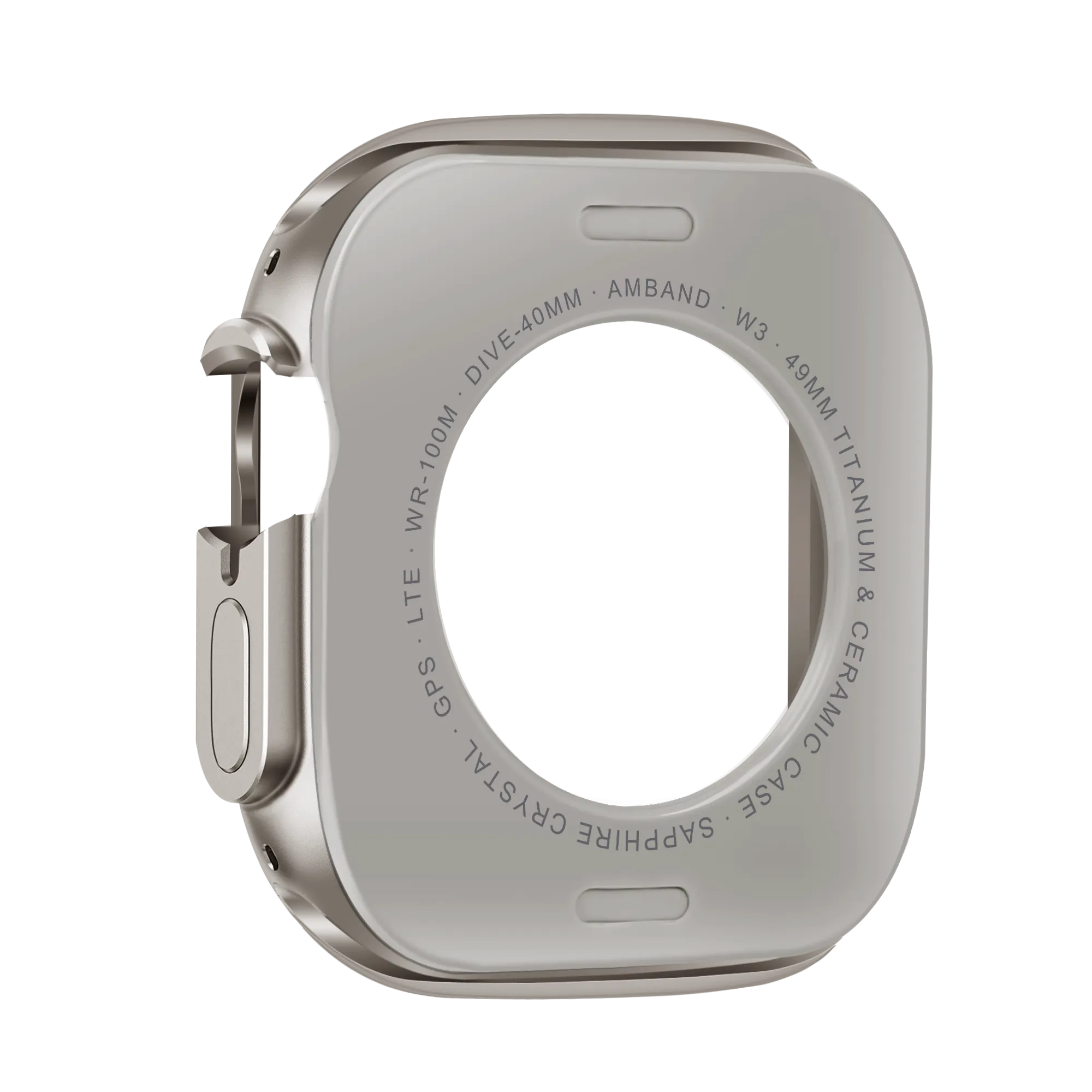 Bandz Coque métallique Apple Watch Ultra - 49mm (titane)