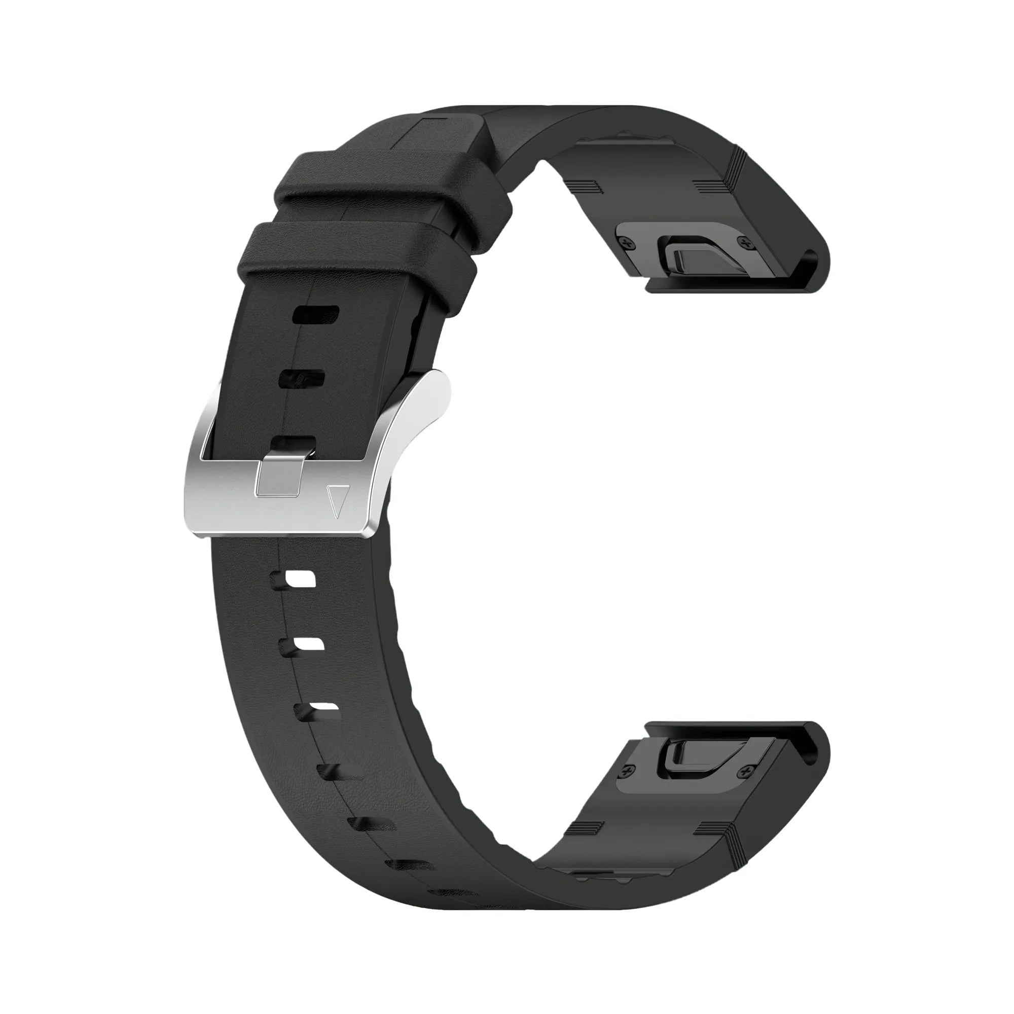 Bracelet cuir hybride Garmin Fenix 7s (noir)