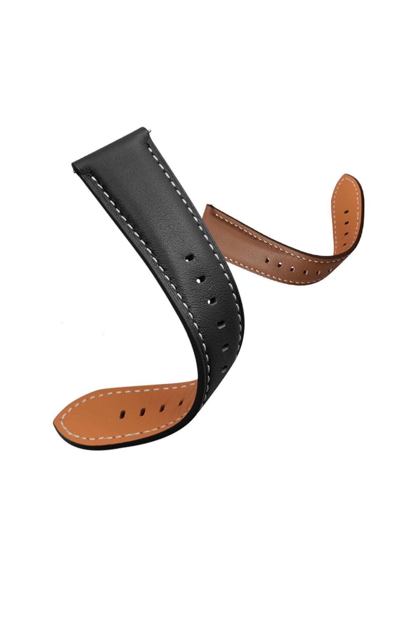Bracelet cuir Premium Samsung Galaxy Watch 8 - 44mm (noir)