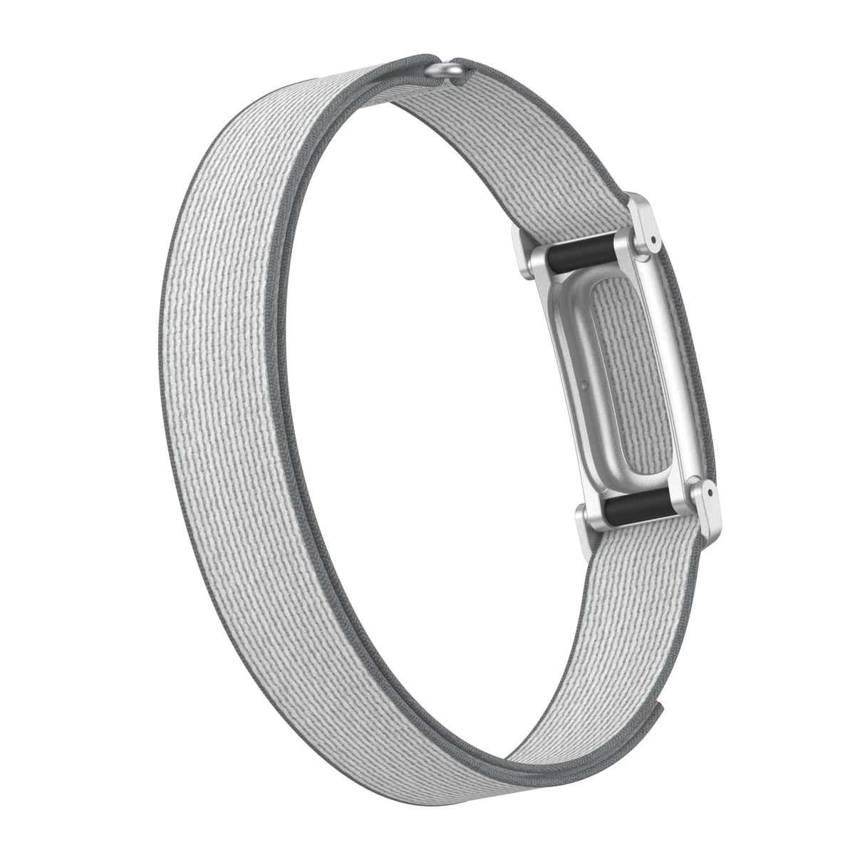 Biceps Nylon Bracelet, grey/white, without a watch, 3/4 front view