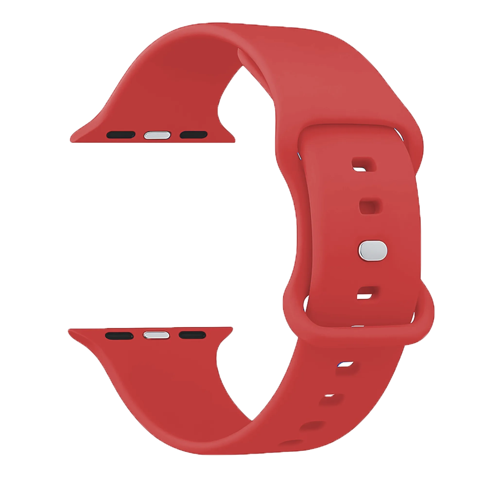 Bracelet Apple Watch silicone (rouge)