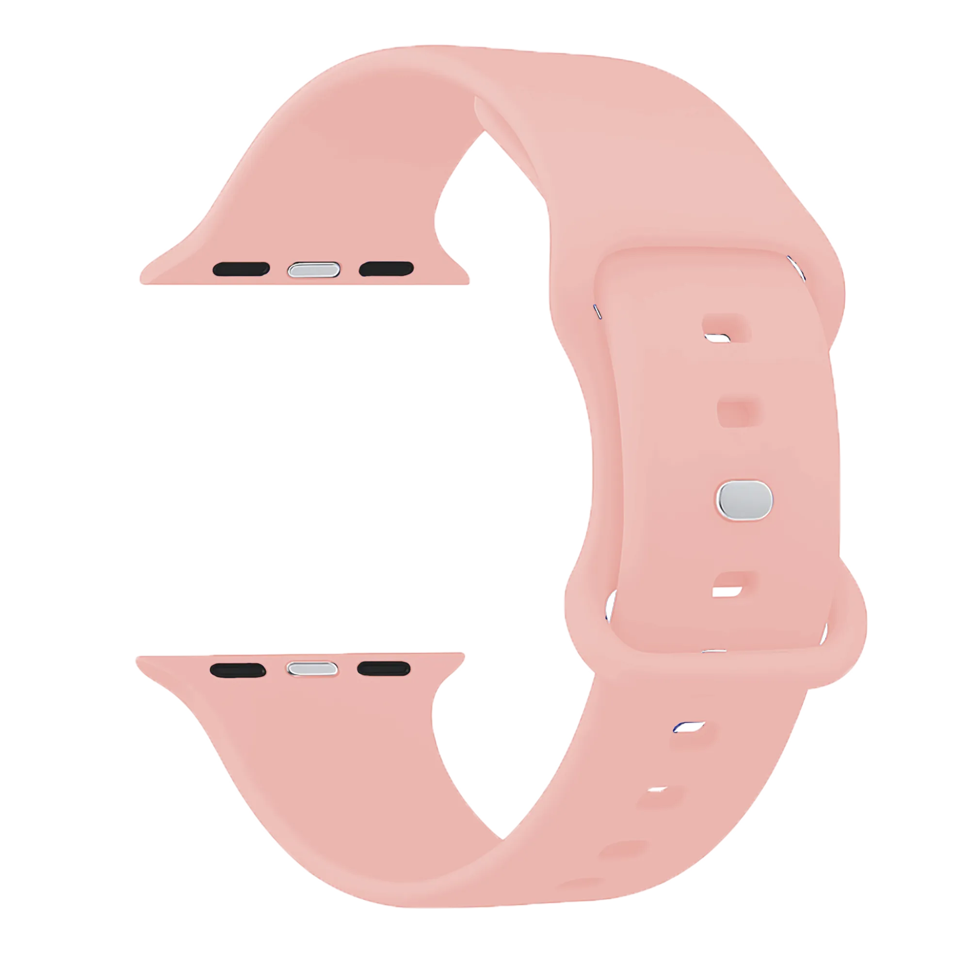Bracelet Apple Watch silicone (rose clair)