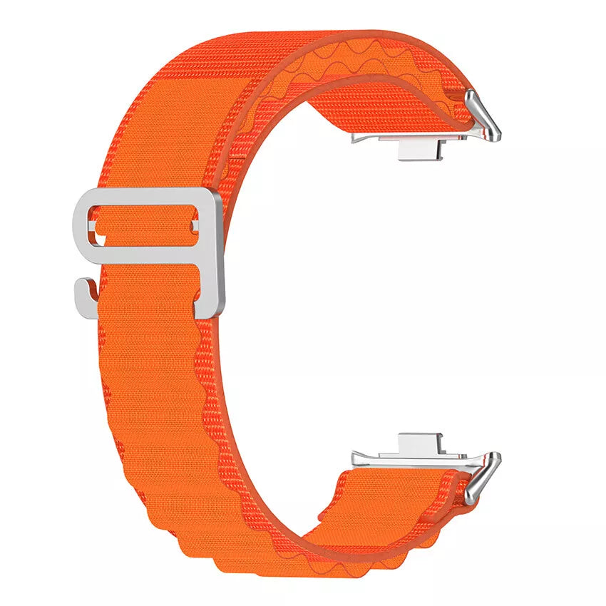 Alpine Nylon Strap, orange, without a watch, 3/4 front view