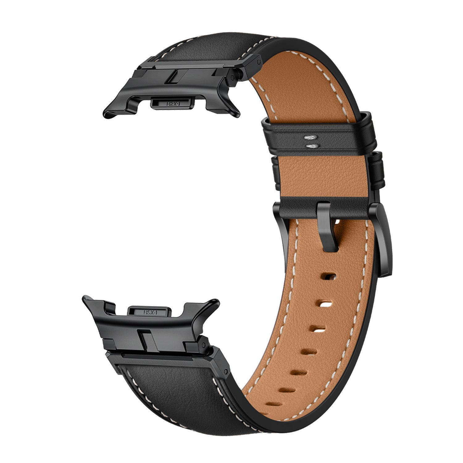 Bracelet cuir Premium Samsung Galaxy Watch 8 Classic (noir)