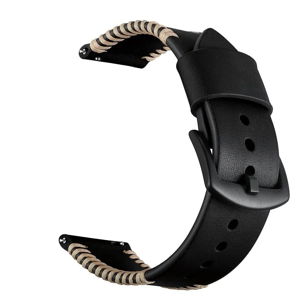 Bracelet cuir cousu Suunto Vertical 2 (noir)