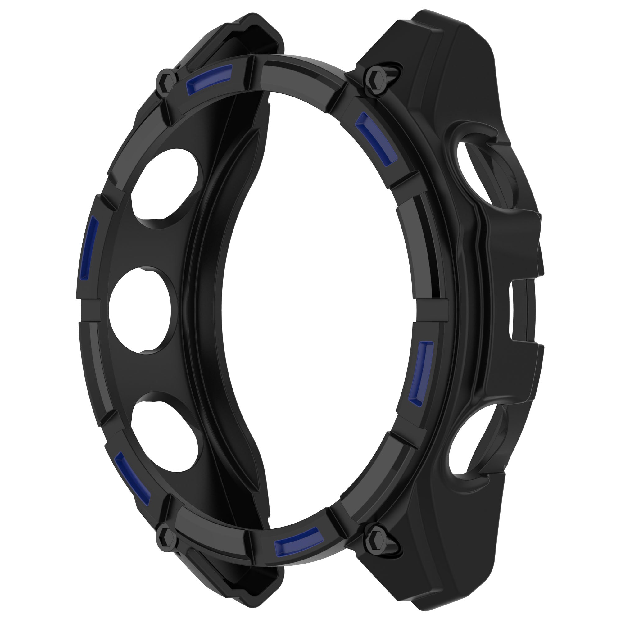 Coque TPU résistante Garmin Quatix 8 - 51mm (noir/bleu)