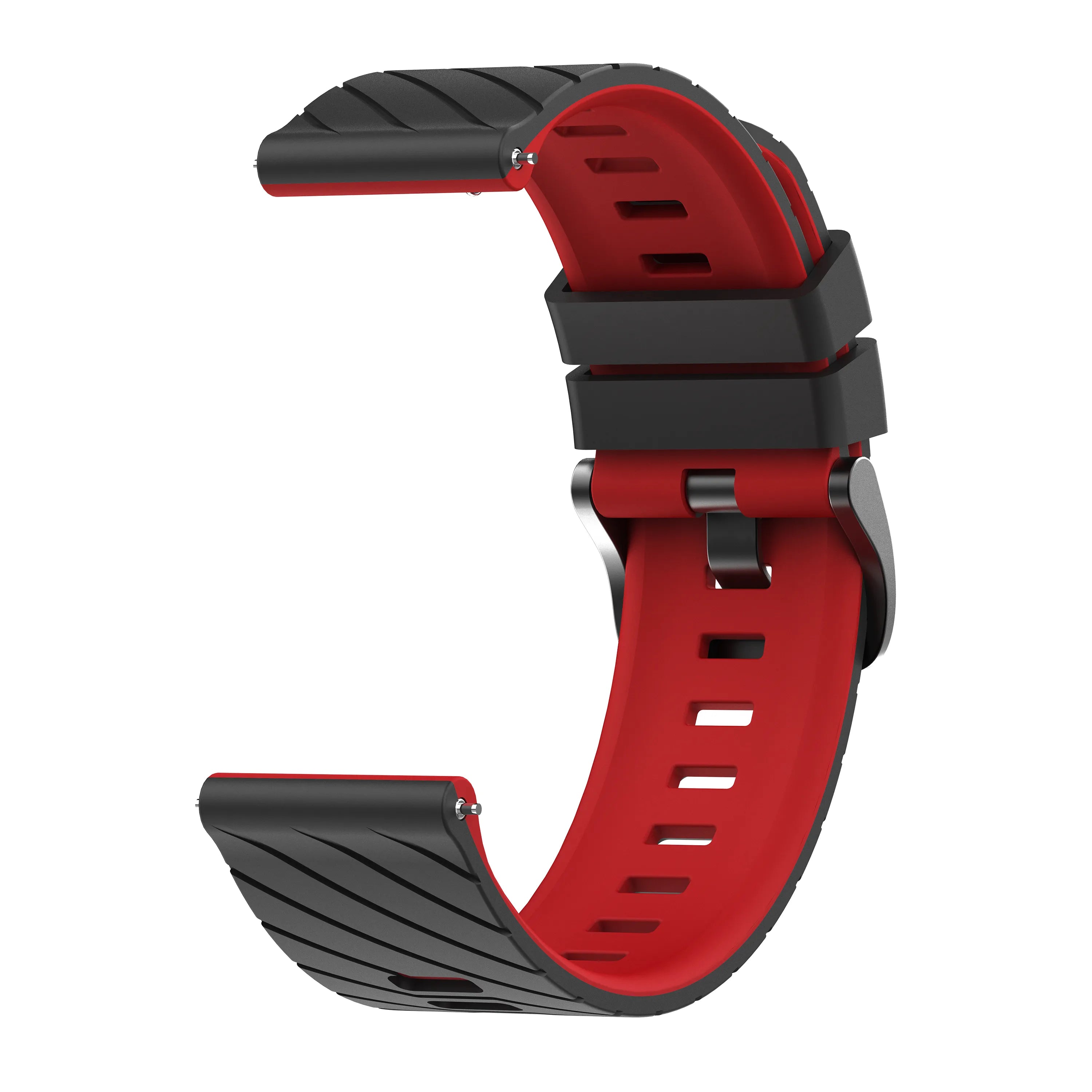 Motorola Moto Watch - 47mm Twill Sport Strap (Black/Red)