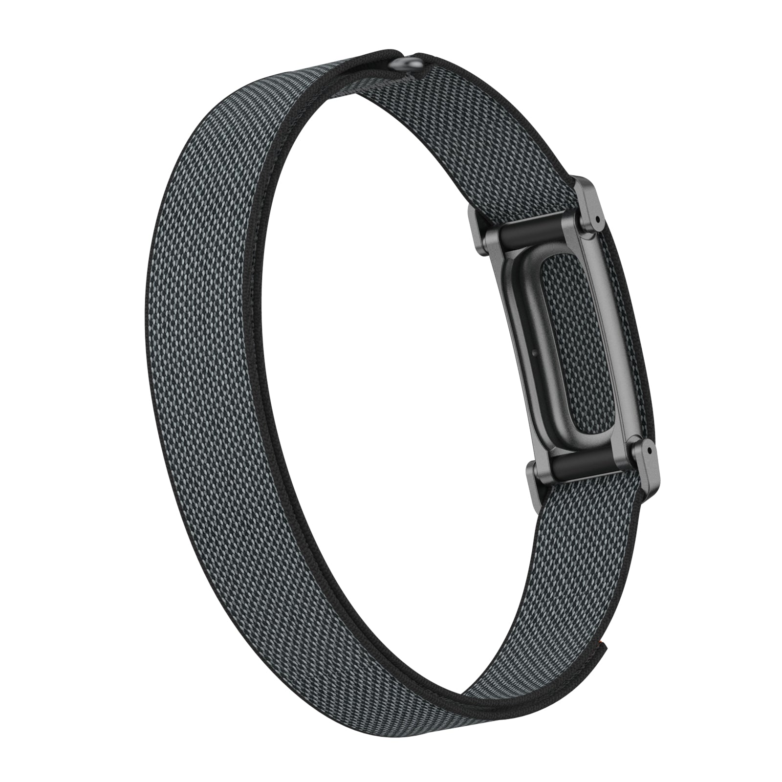 Biceps Nylon Bracelet, black, without a watch, 3/4 front view