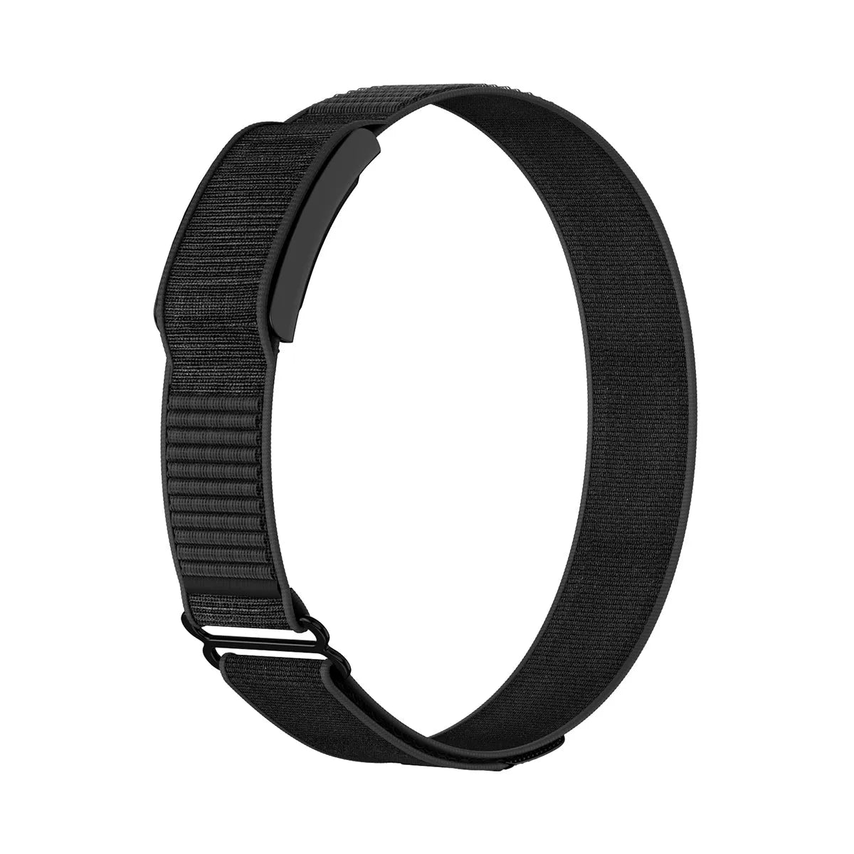 Biceps Nylon Bracelet, black, without a watch, 3/4 front view