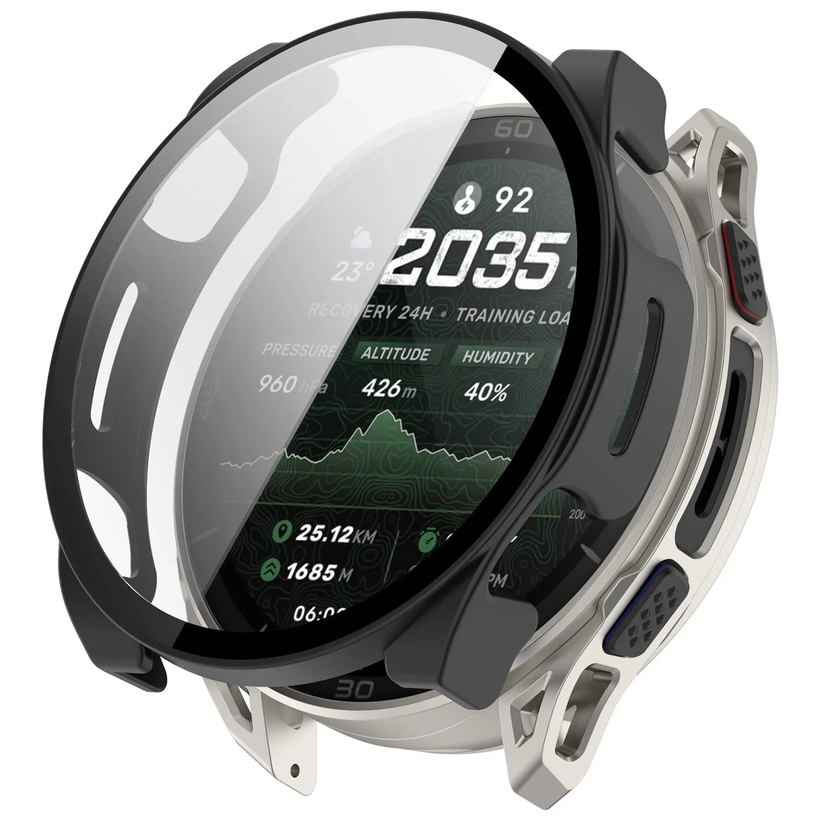 Amazfit Cheetah 2 Ultra PC Case with Glass (Black)