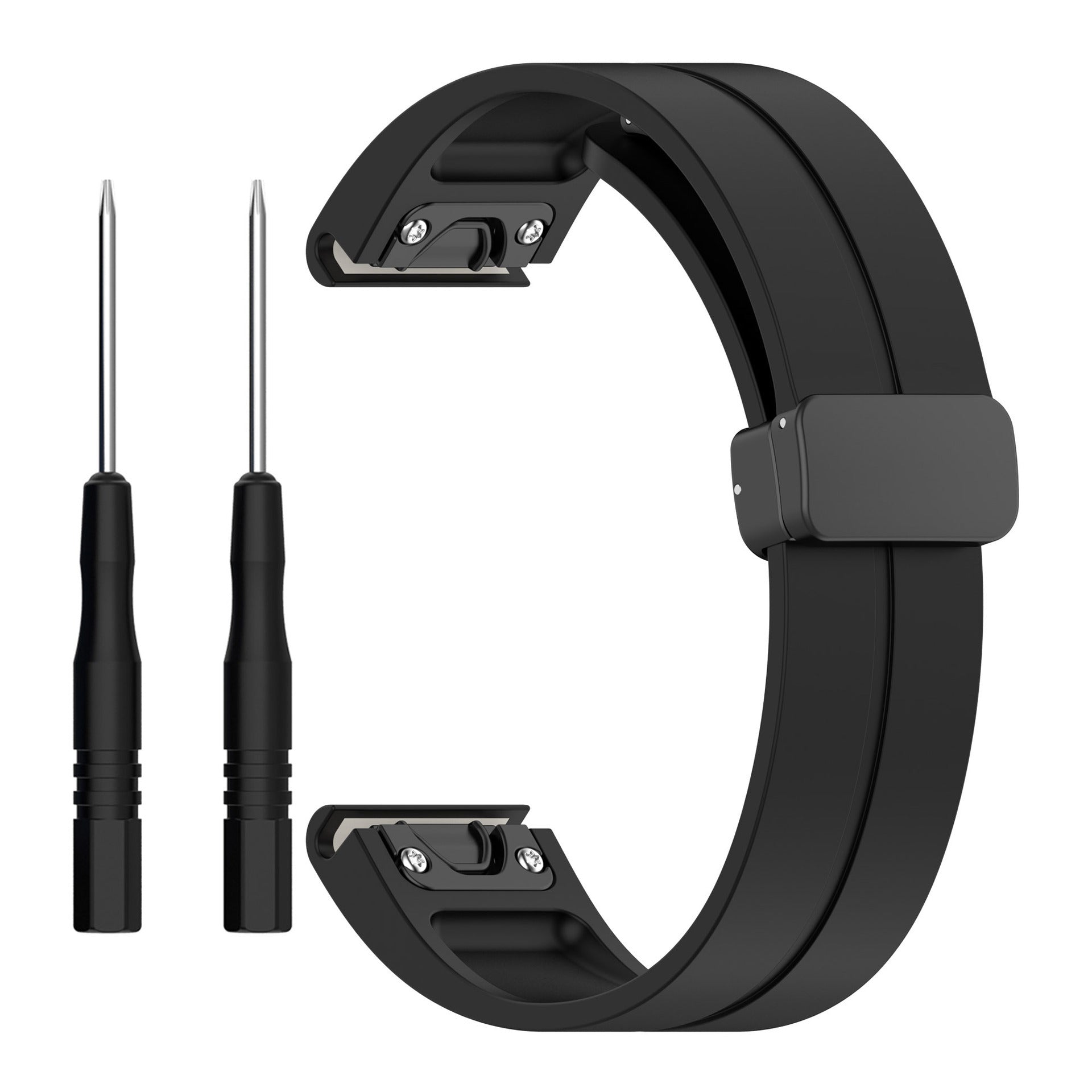 Bracelet silicone avec boucle-D Garmin Tactix 7 Pro (noir)