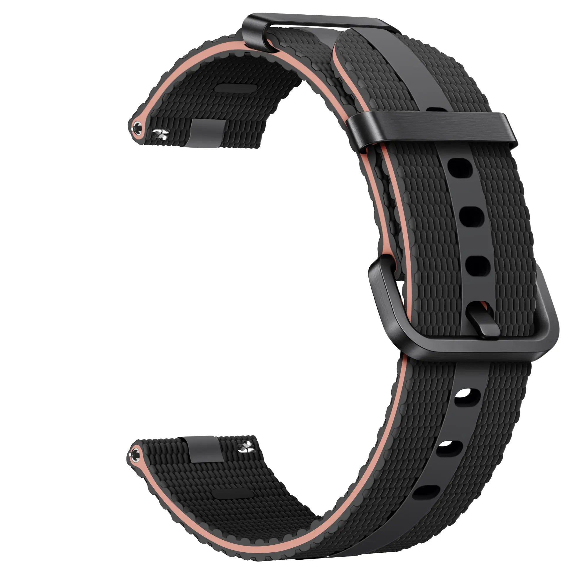 Bracelet active silicone Xiaomi Watch S4 - 41mm (noir/rose clair)