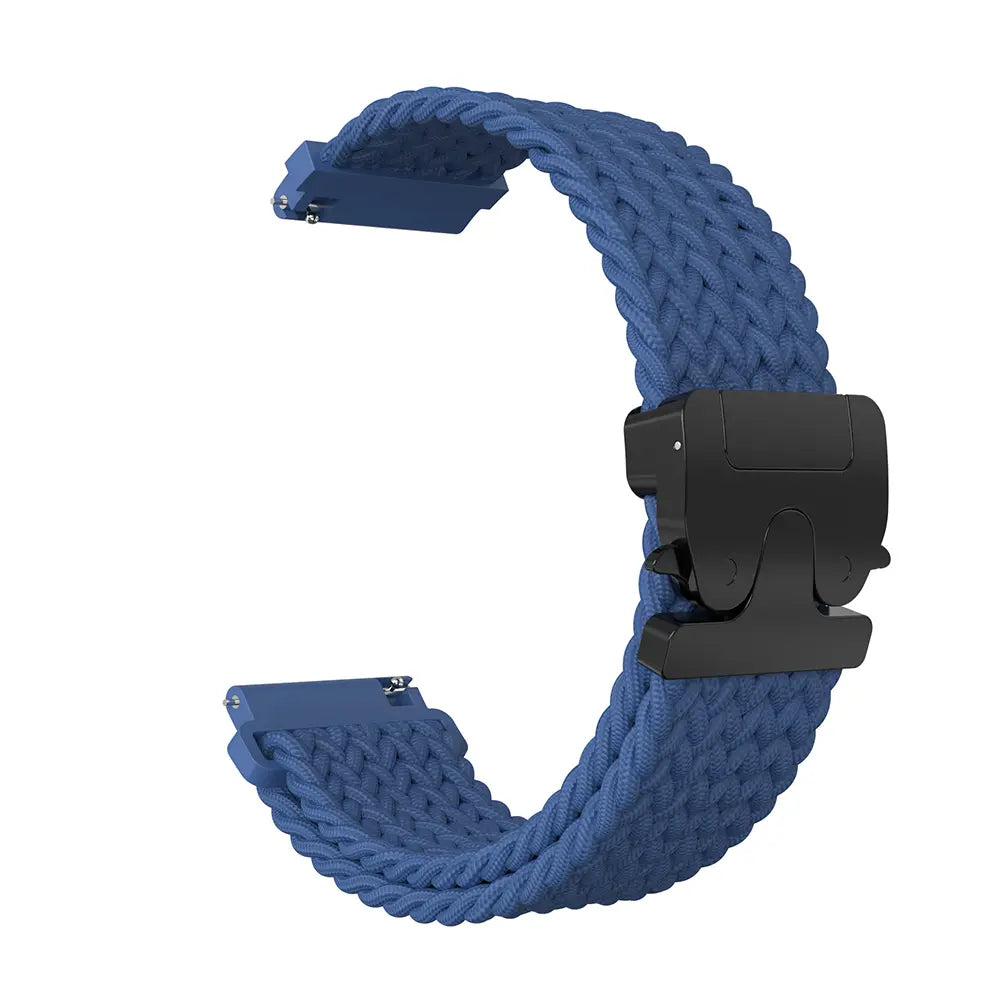 Bracelet tressé boucle en P Garmin Forerunner 170 (bleu)