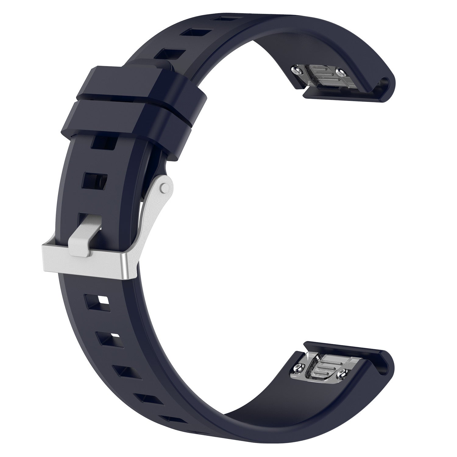 Garmin Fenix 7s Glossy Silicone Strap (Dark Blue)