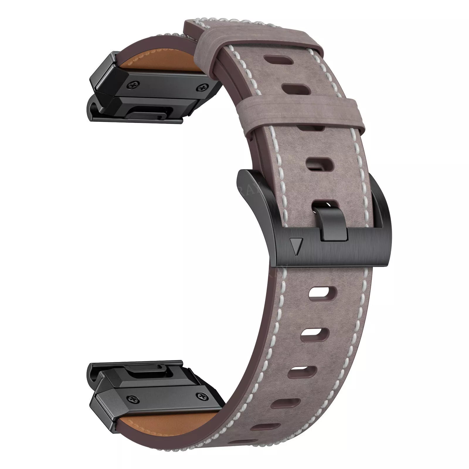 Bracelet en cuir authentique Garmin Forerunner 745 (gris)