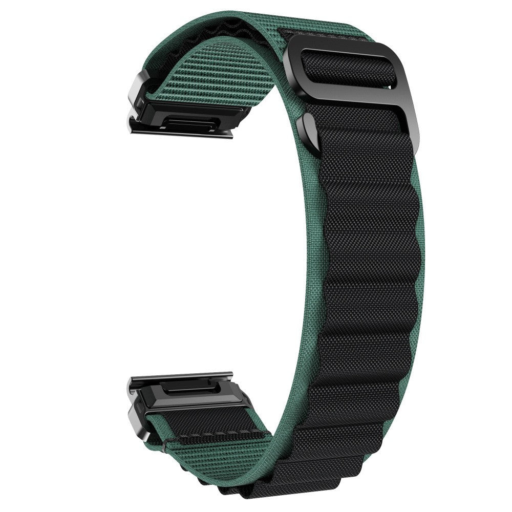 Garmin Forerunner 970 Alpine Nylon Strap (Green/Black)