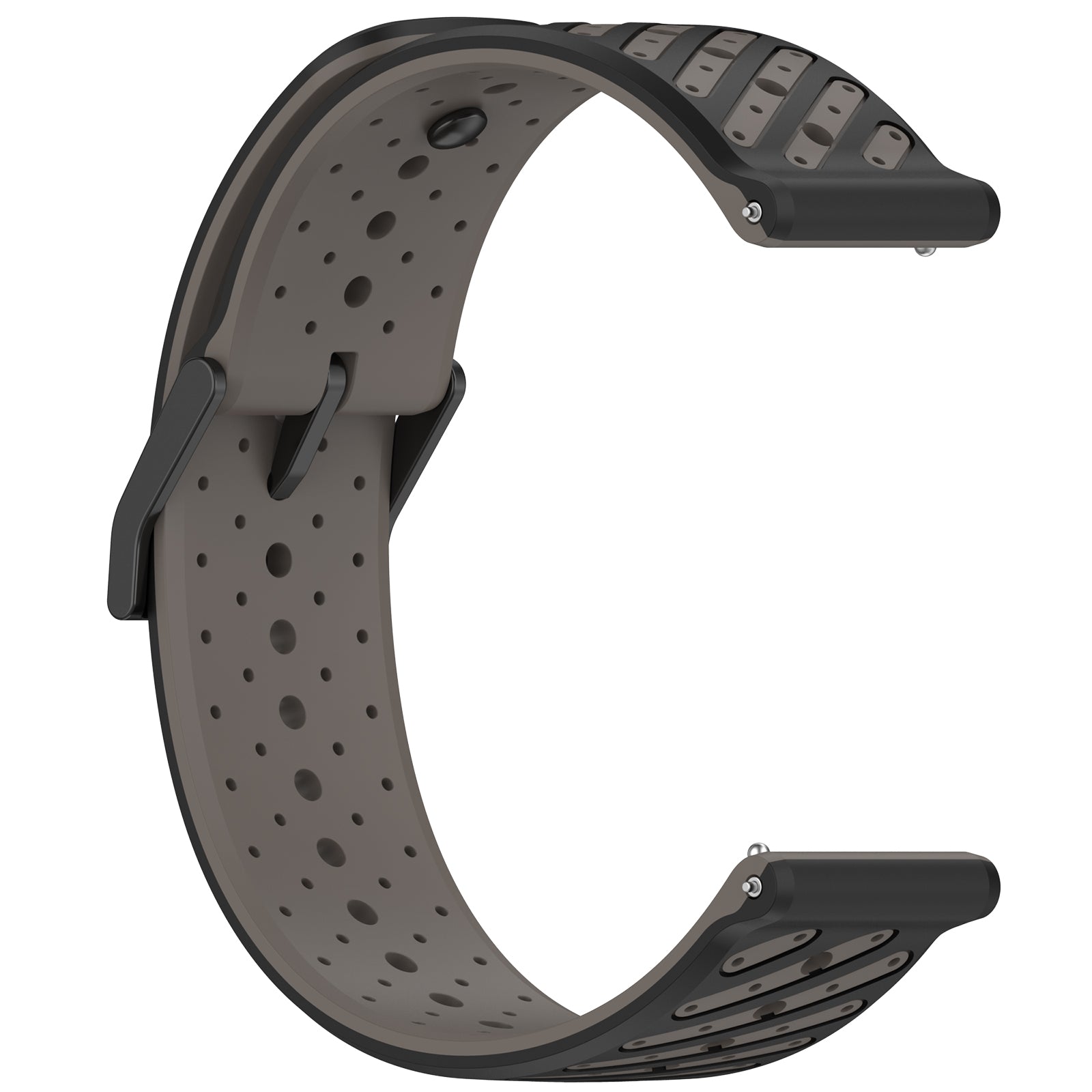 Bracelet silicone à rayures Amazfit Bip Max (gris)