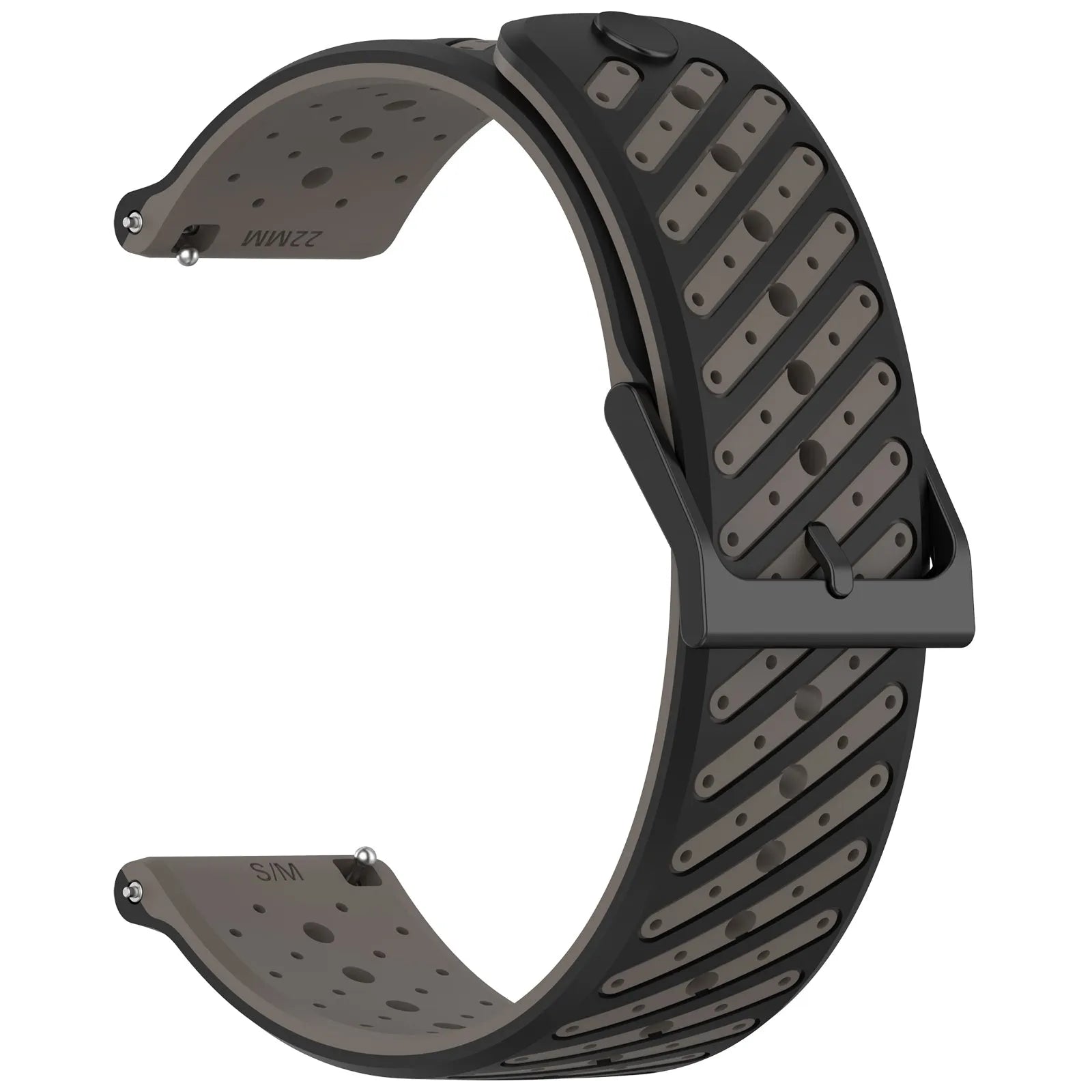 Suunto Race (S) Striped Silicone Strap (Grey)
