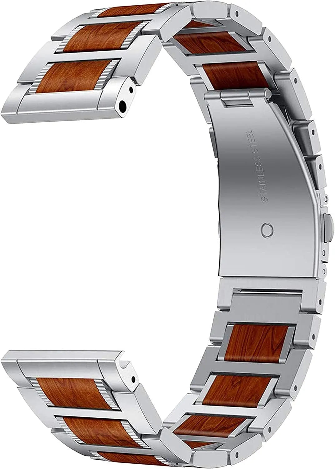 Bracelet bois/acier Suunto Nautic S (argent)