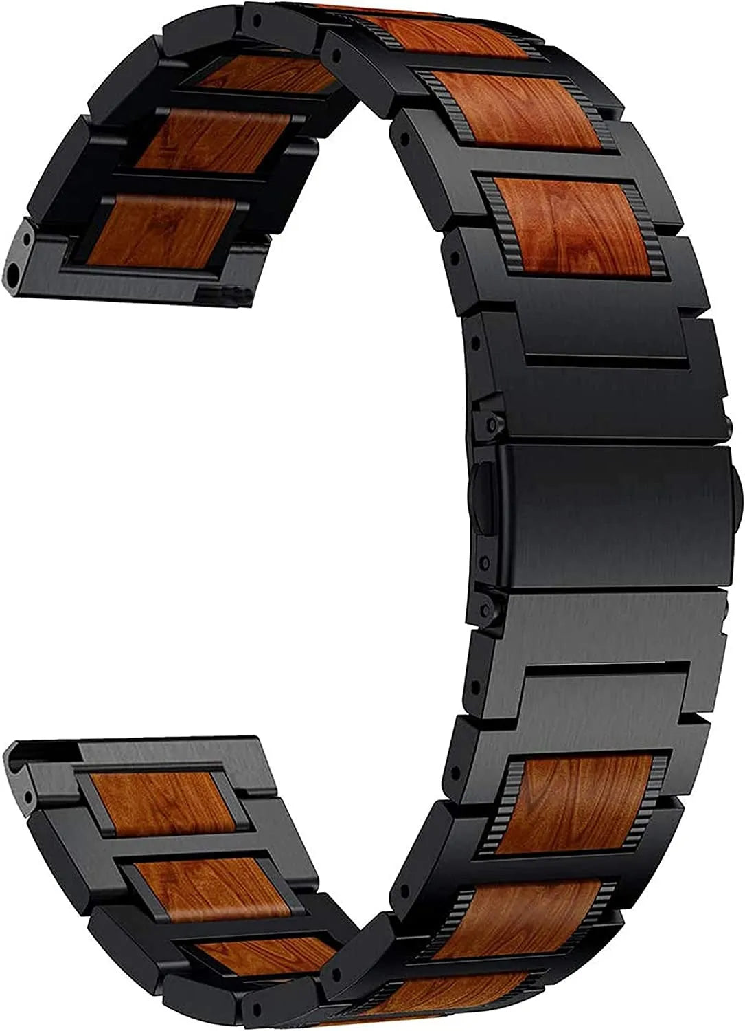 Gard Pro Health 4 smartwatch Wood Steel Strap (Black)