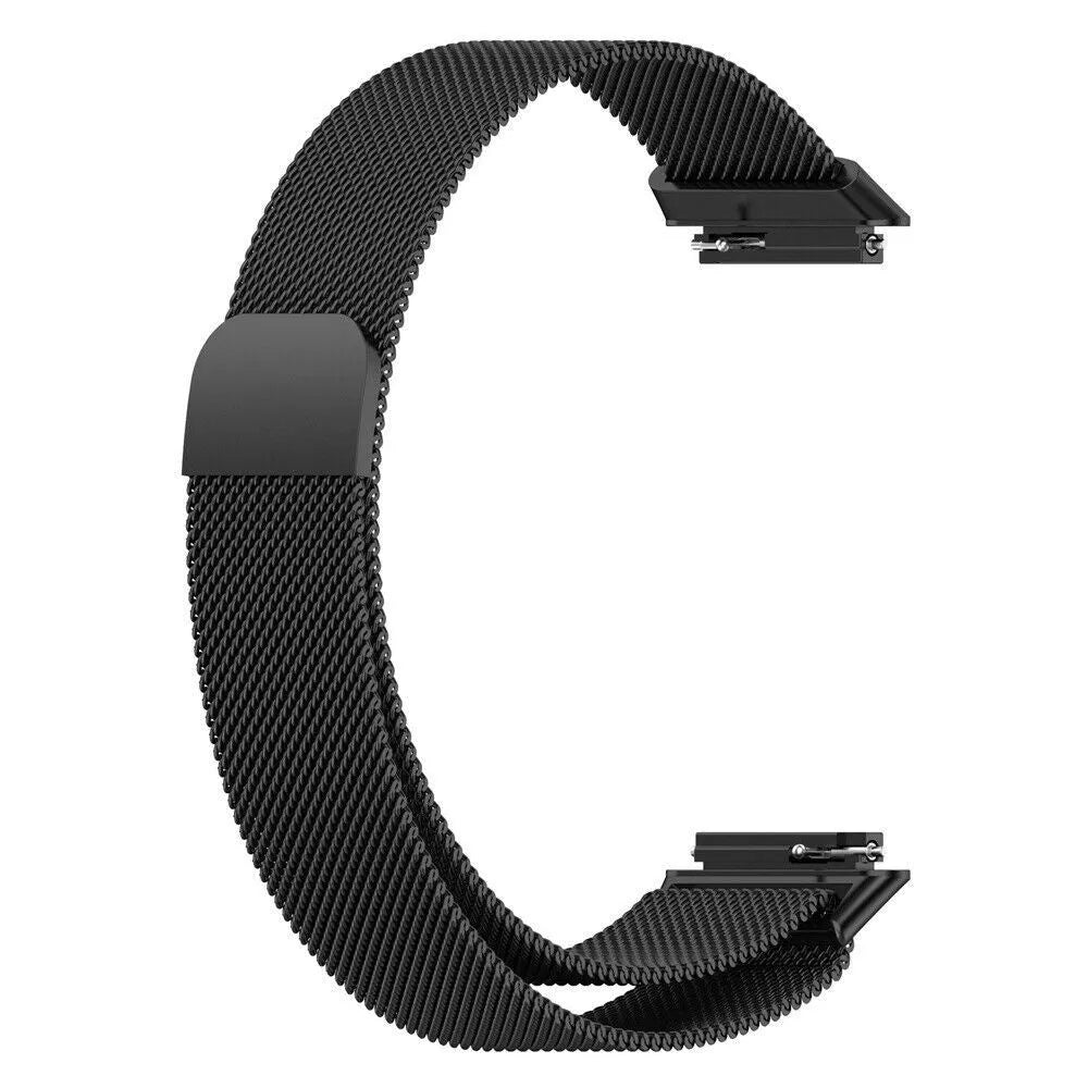 Milanese Strap, black, without a watch, 3/4 front view