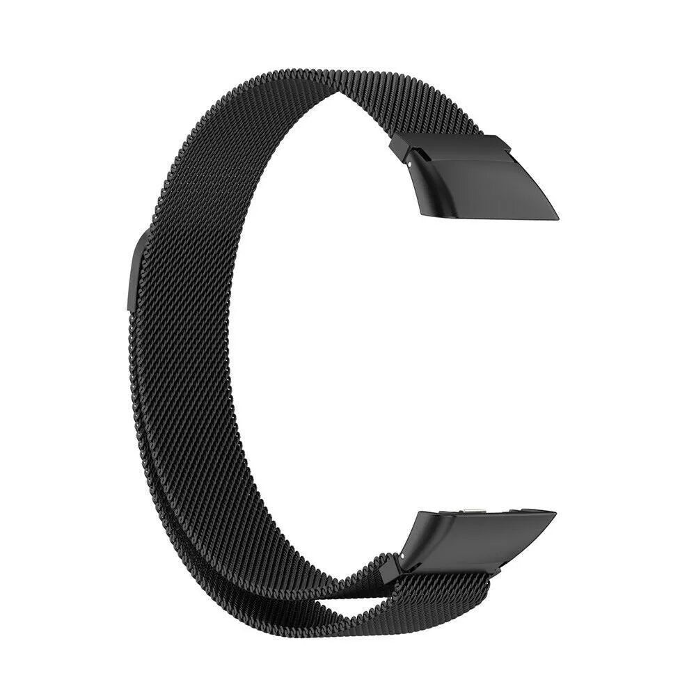 Milanese Strap, black, without a watch, 3/4 front view