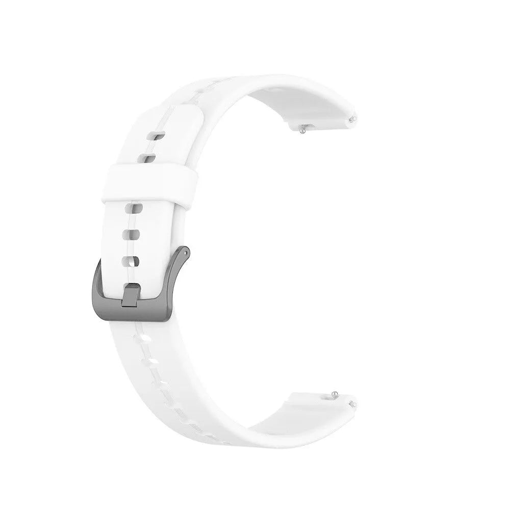 Silicone Strap, white, without a watch, 3/4 front view