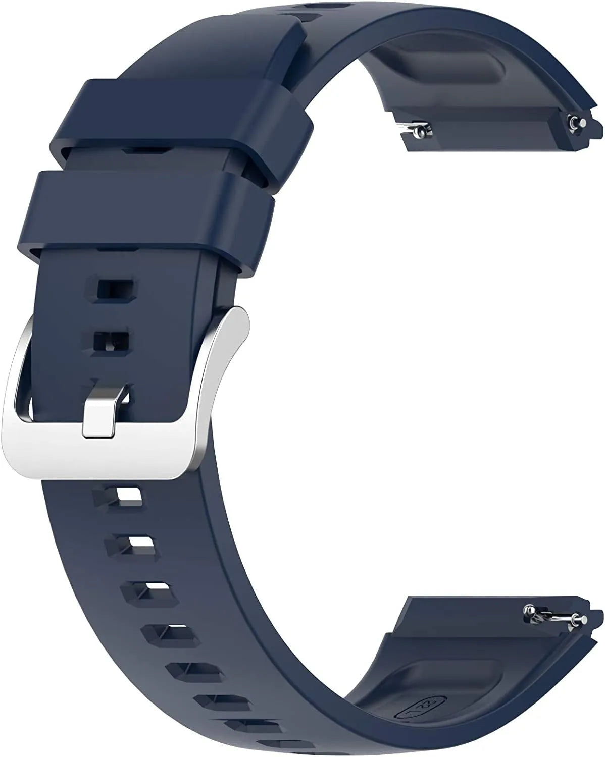 Silicone Strap, dark blue, without a watch, 3/4 front view
