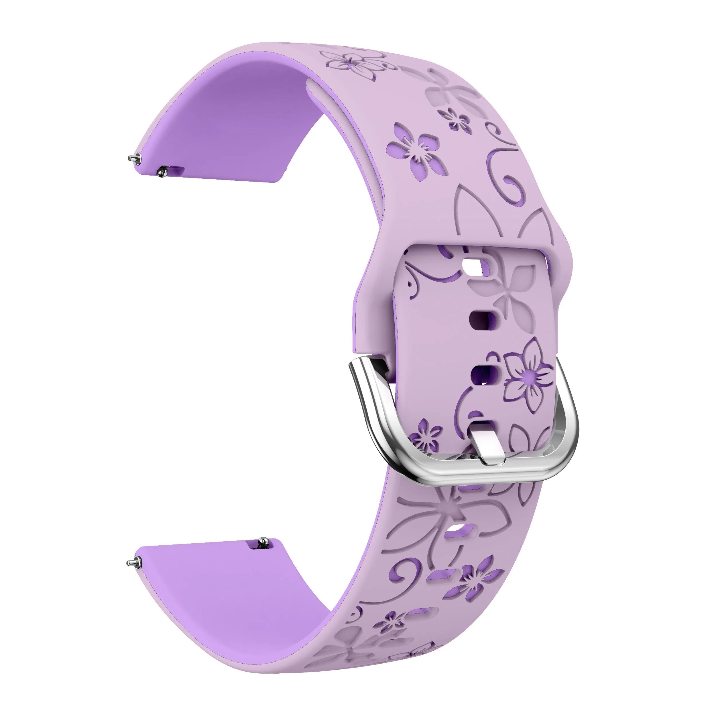 OnePlus Watch 3 - 43mm Flower Silicone Strap (Lavender/Purple)