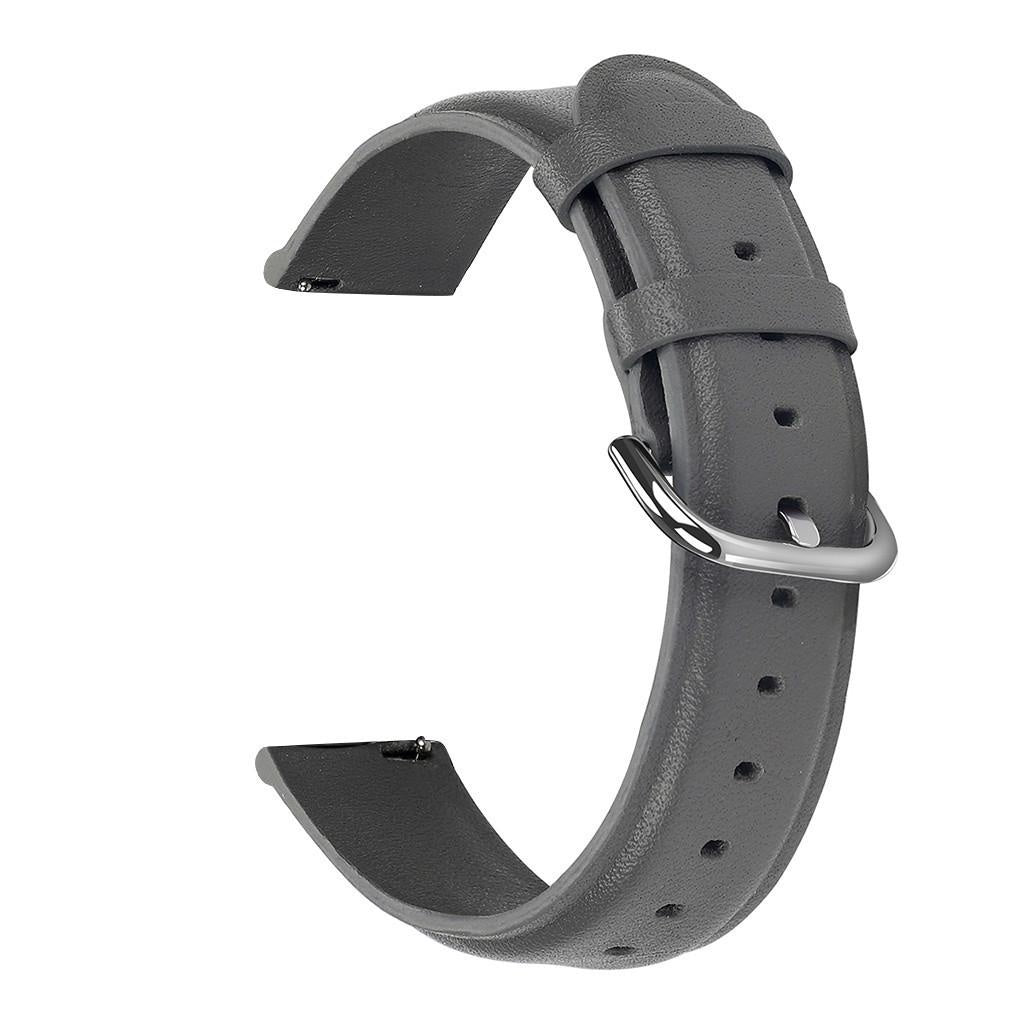 Leather Strap, dark grey, without a watch, 3/4 front view
