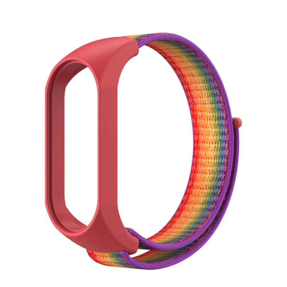 Nylon Strap, rainbow, without a watch, 3/4 front view