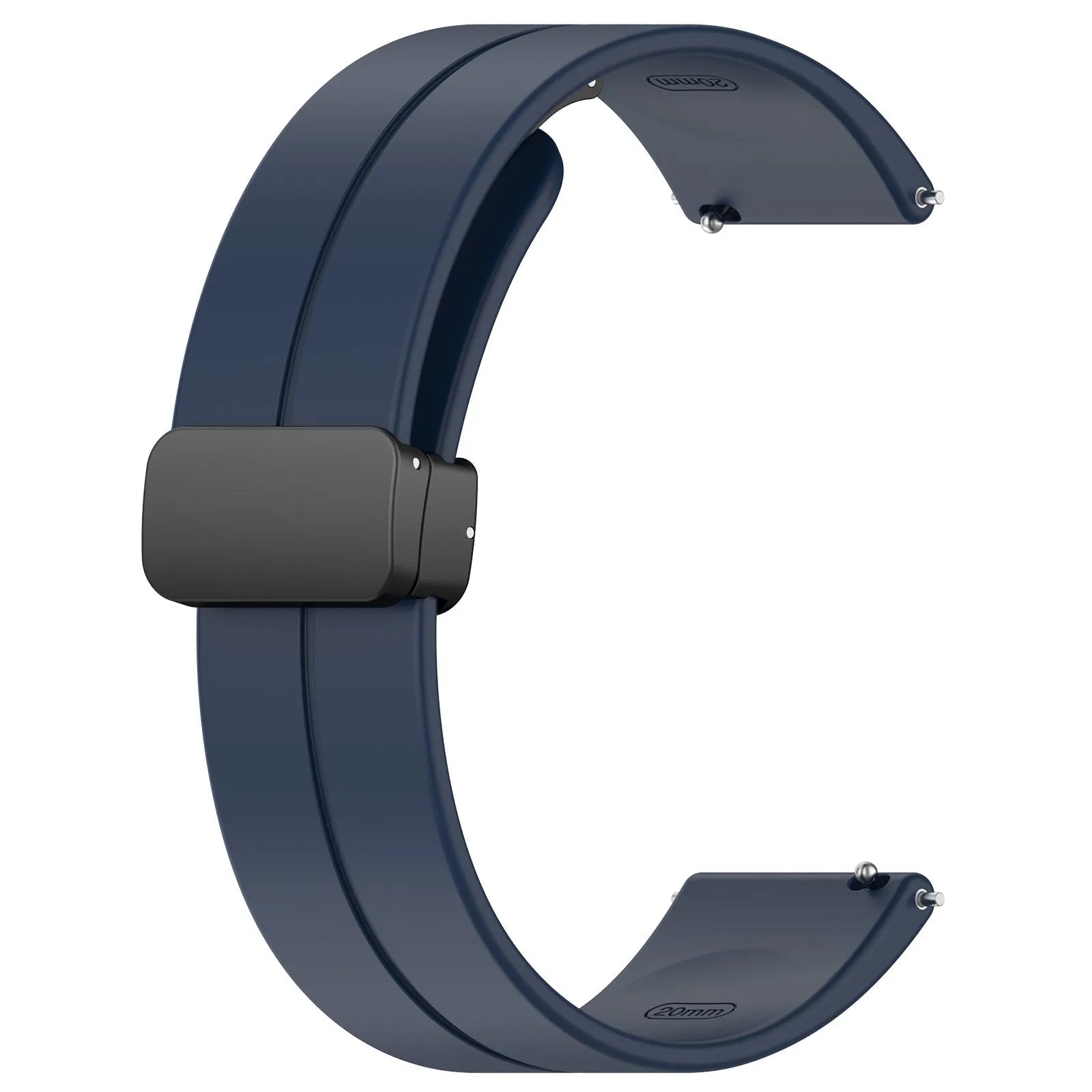 Bracelet silicone avec boucle Amazfit Active (bleu foncé)