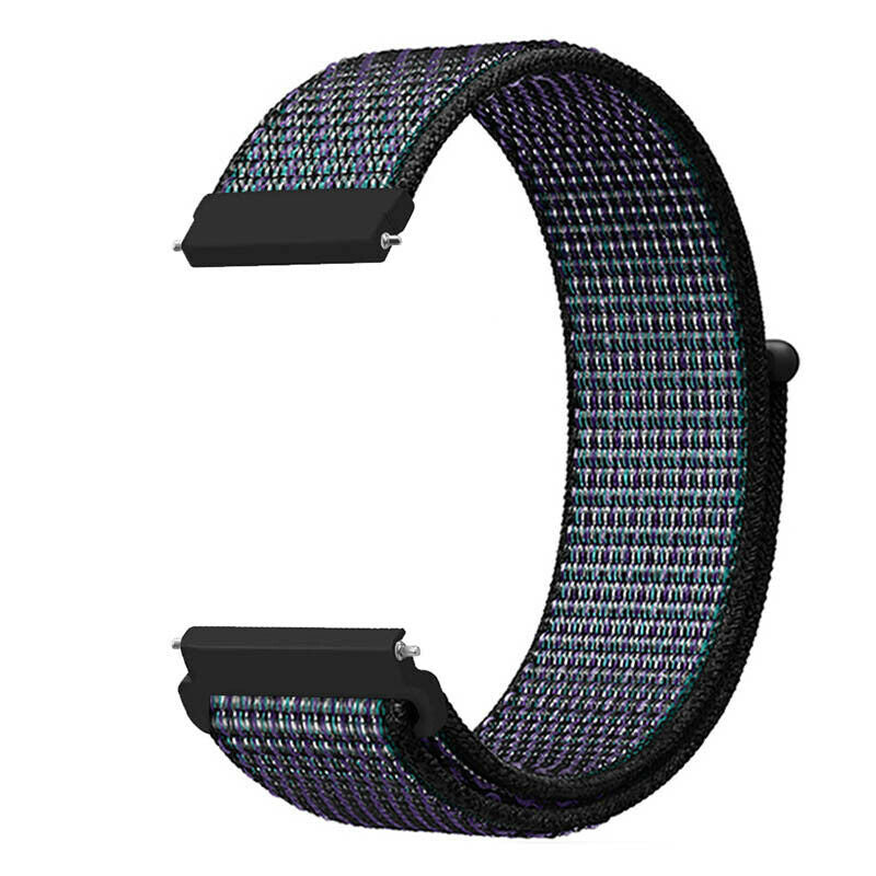 Bracelet nylon Xiaomi Watch 2 Pro (noir/bleu)