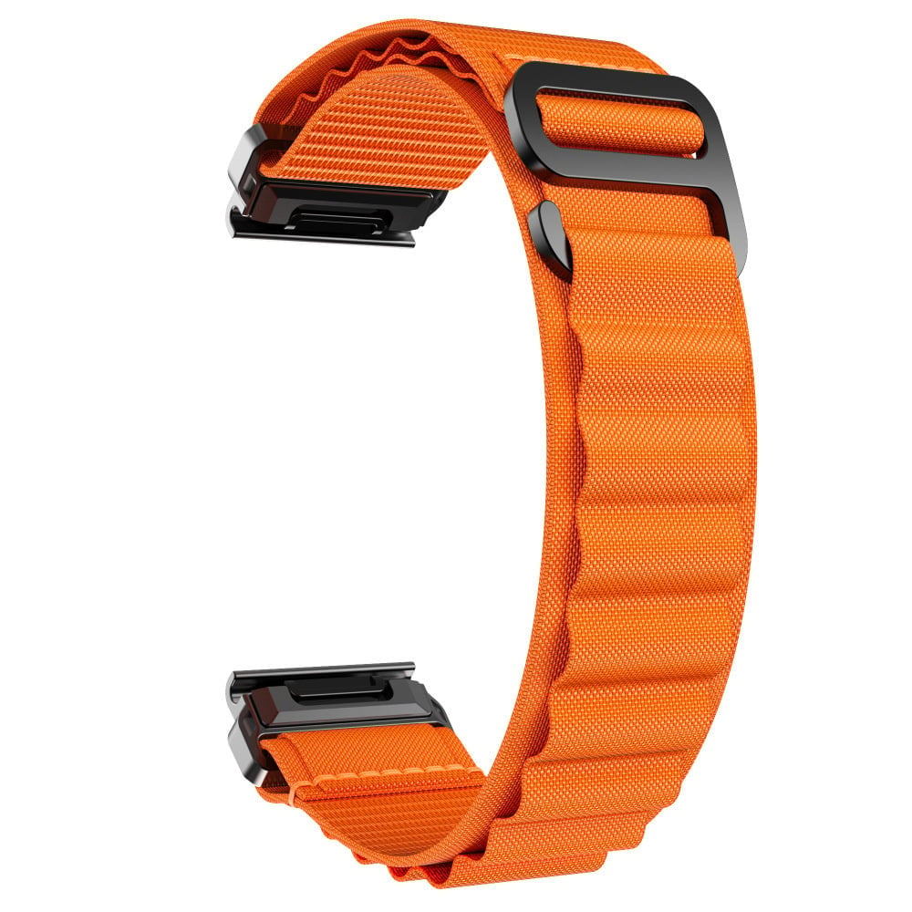 Alpine Nylon Strap, orange, without a watch, 3/4 front view