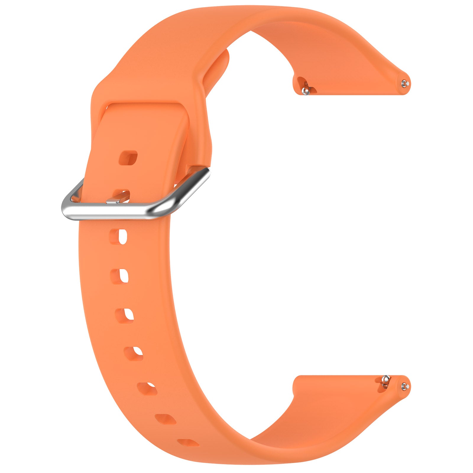 Bracelet silicone avec boucle universel 24mm (orange)