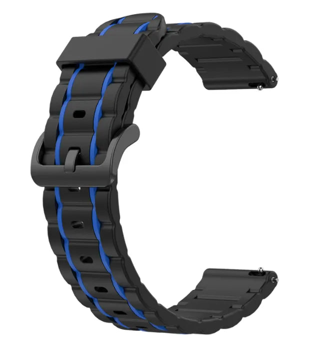 Bracelet sport avec boucle Huawei Watch GT 4 - 46mm (noir/bleu)