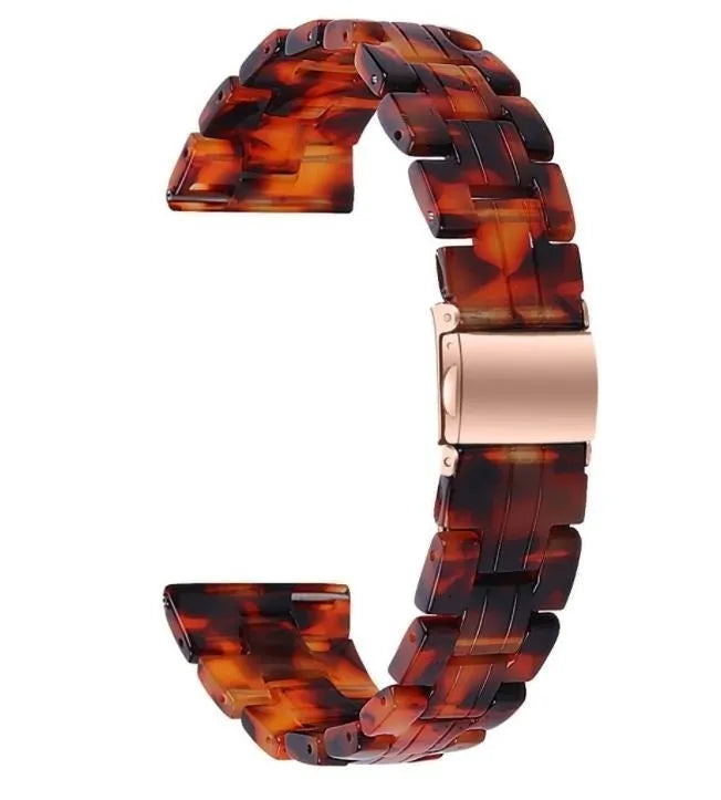 Metal Resin Strap, lava, without a watch, 3/4 front view