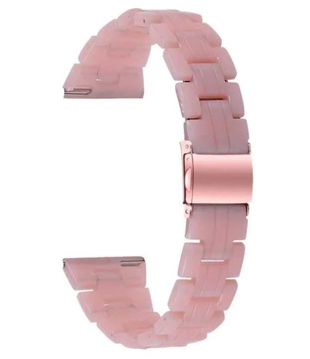 Metal Resin Strap, pink, without a watch, 3/4 front view