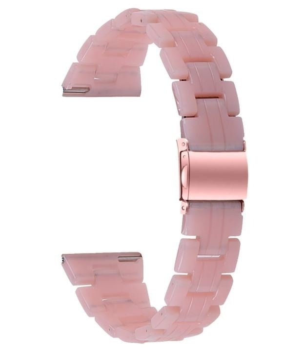 Metal Resin Strap, pink, without a watch, 3/4 front view